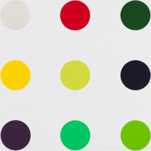 Damien Hirst - Phenformin, from 12 Woodcut Spots