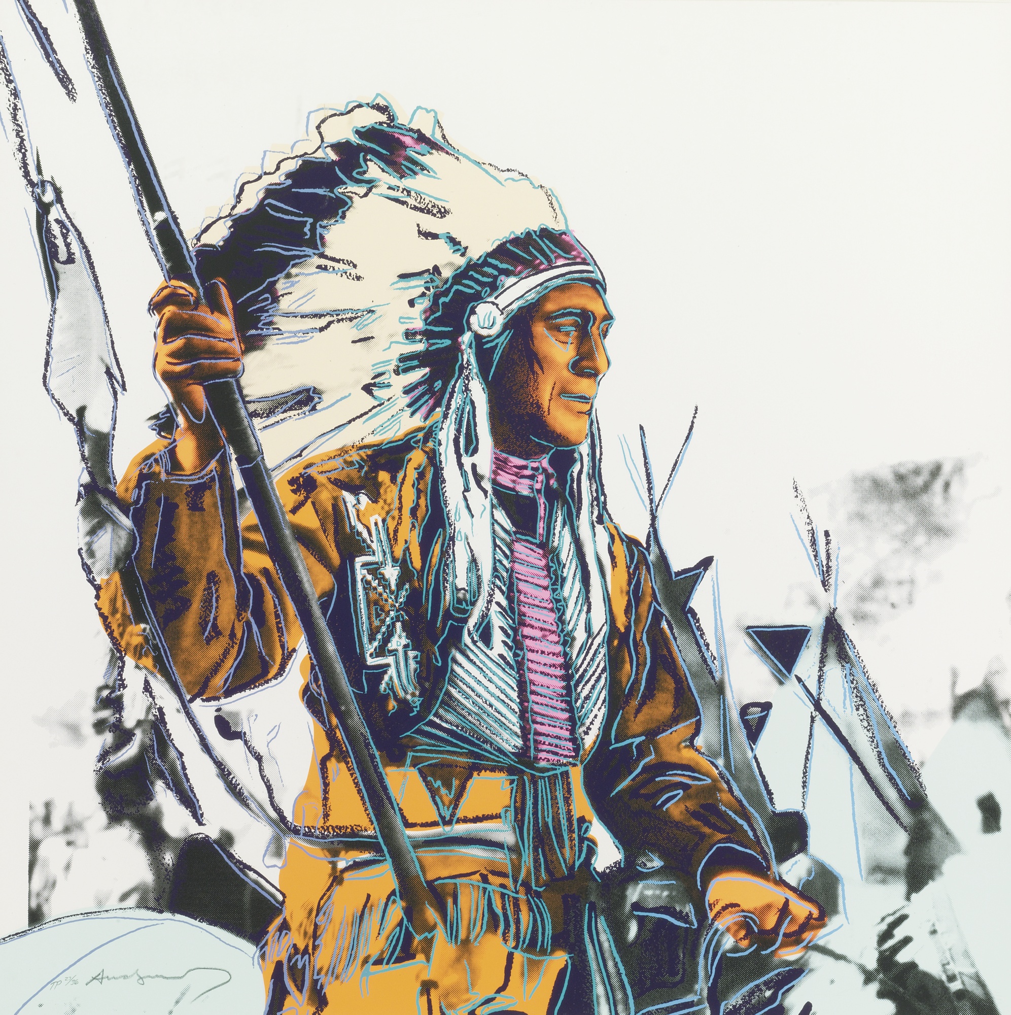 Andy Warhol - War Bonnet Indian