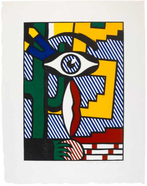 Roy Lichtenstein - American Indian Theme III, from American Indian Theme Series