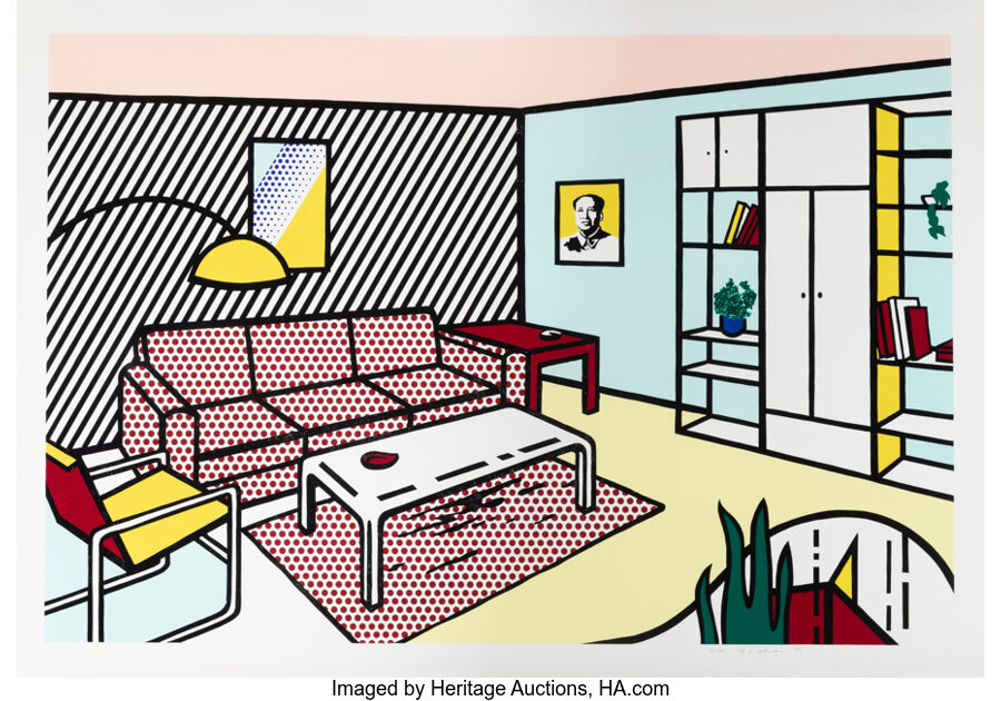 Roy Lichtenstein - Modern Room, from the Interior Series