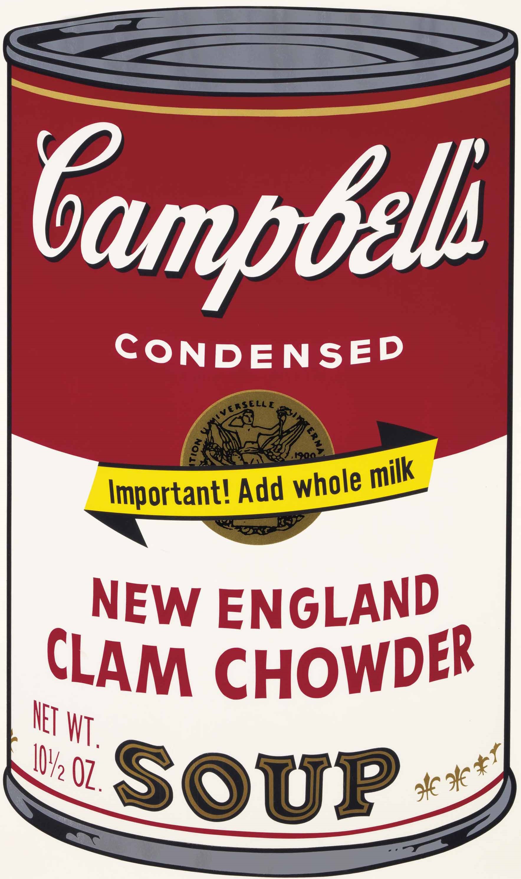 Andy Warhol - New England Clam Chowder, from Campbell's Soup II
