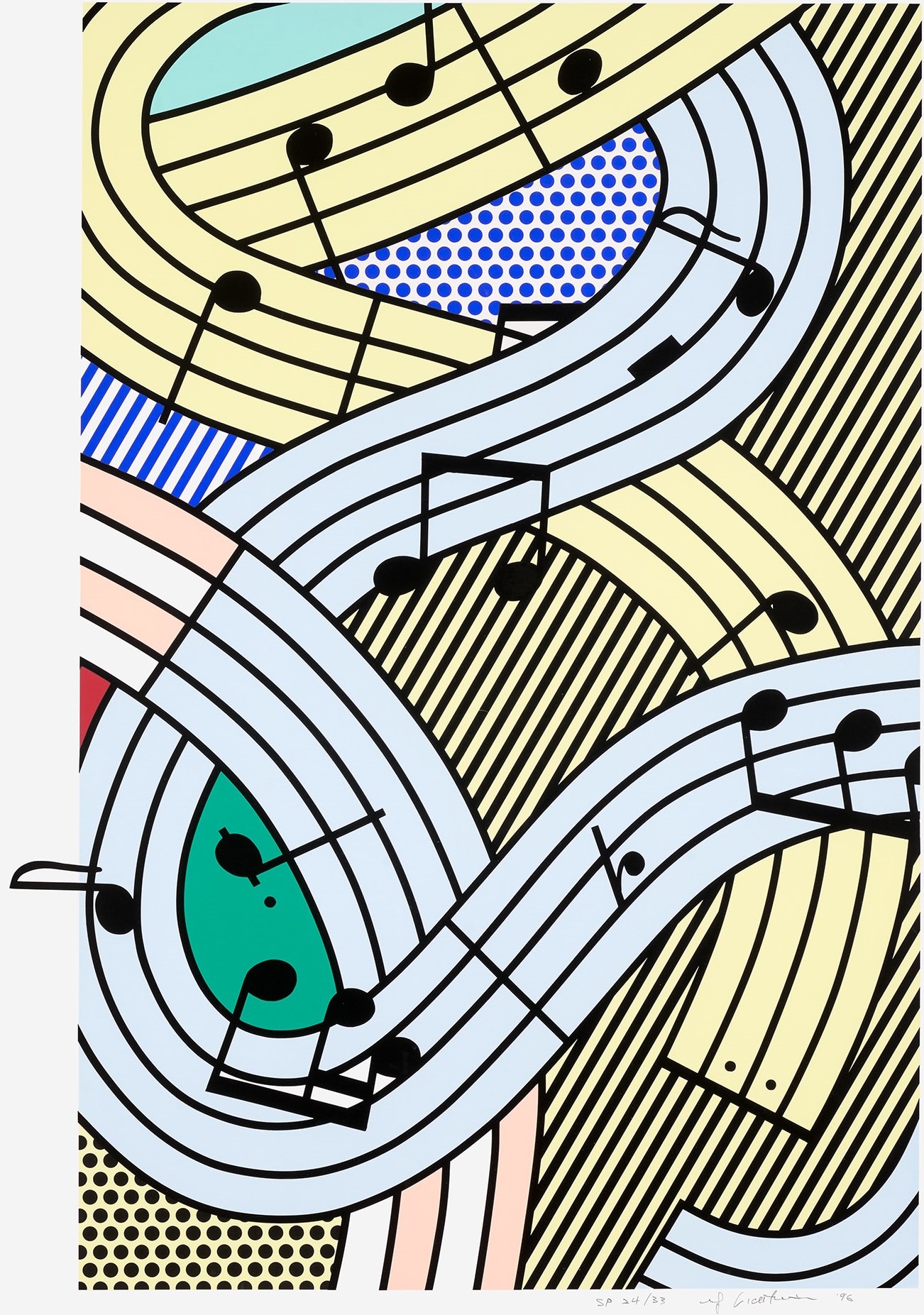 Roy Lichtenstein - Composition III (G. 1679, C. 299)