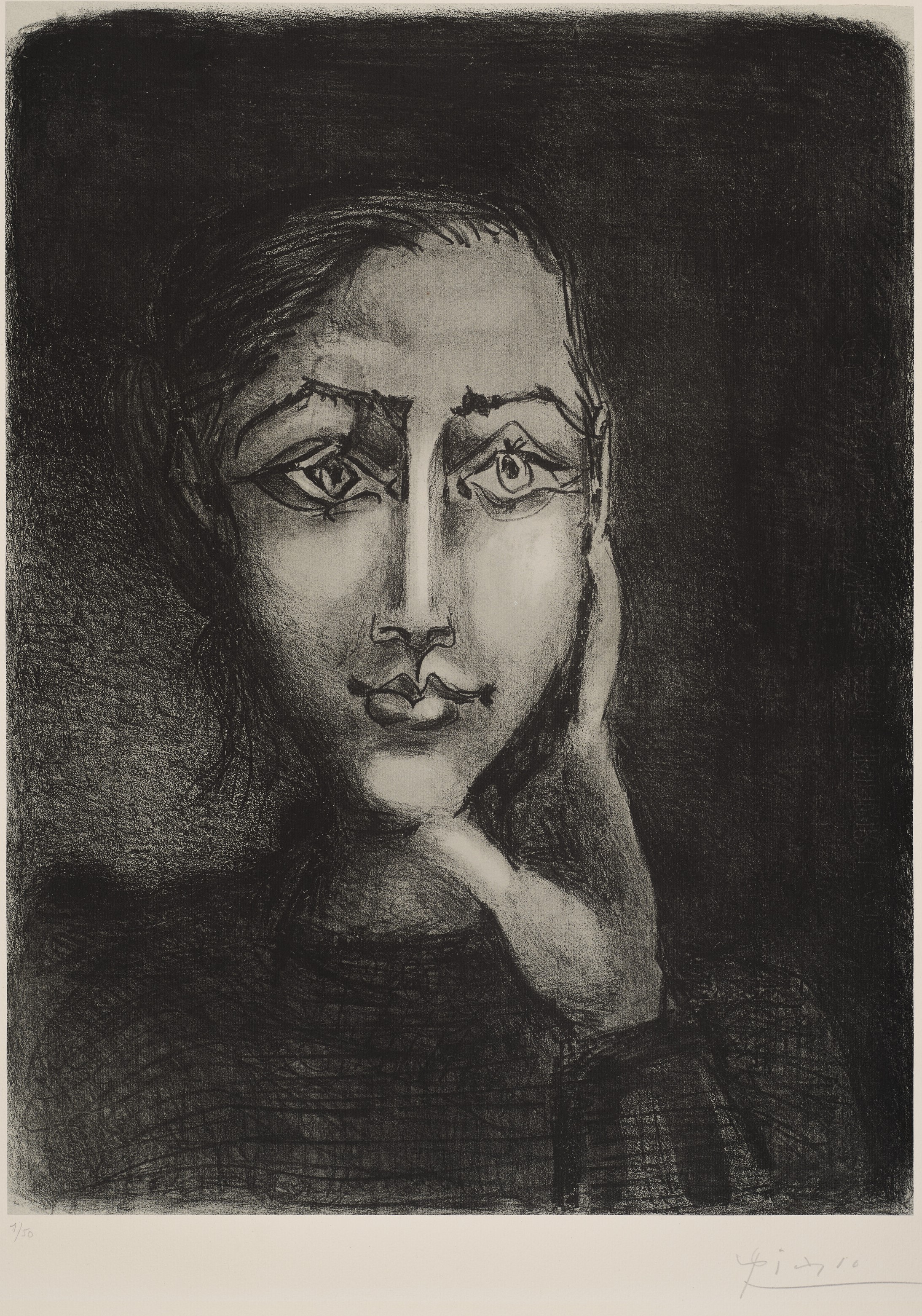 Pablo Picasso - Françoise sur fond gris