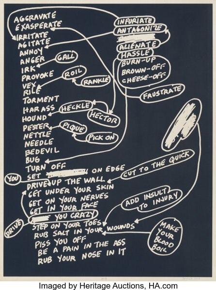 Mel Bochner - Aggravate, from Schematics