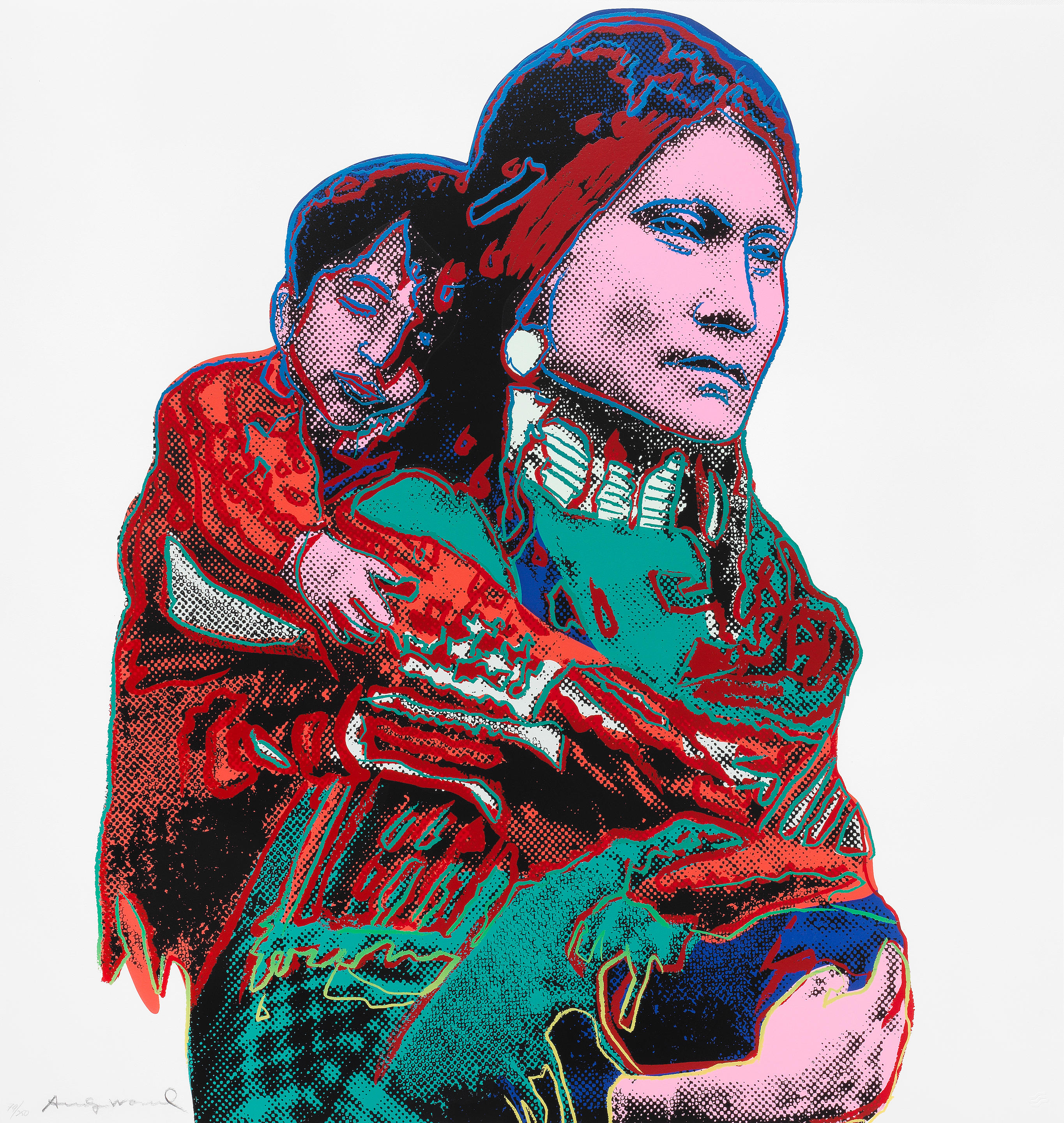 Andy Warhol - Mother and Child, from Cowboys and Indians (Feldman & Schellmann 383)