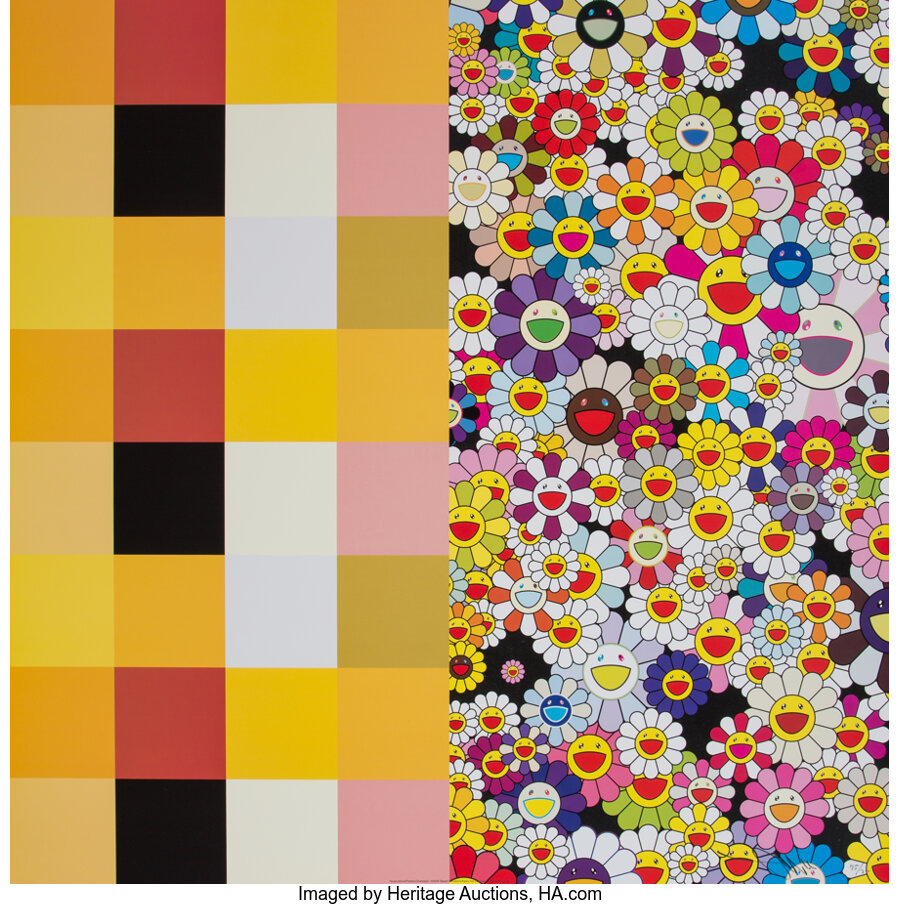 Takashi Murakami - Acupuncture/Flowers (Checkers)