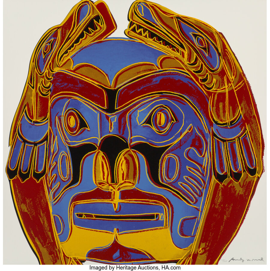 Andy Warhol - Northwest Coast Mask, from Cowboys and Indians