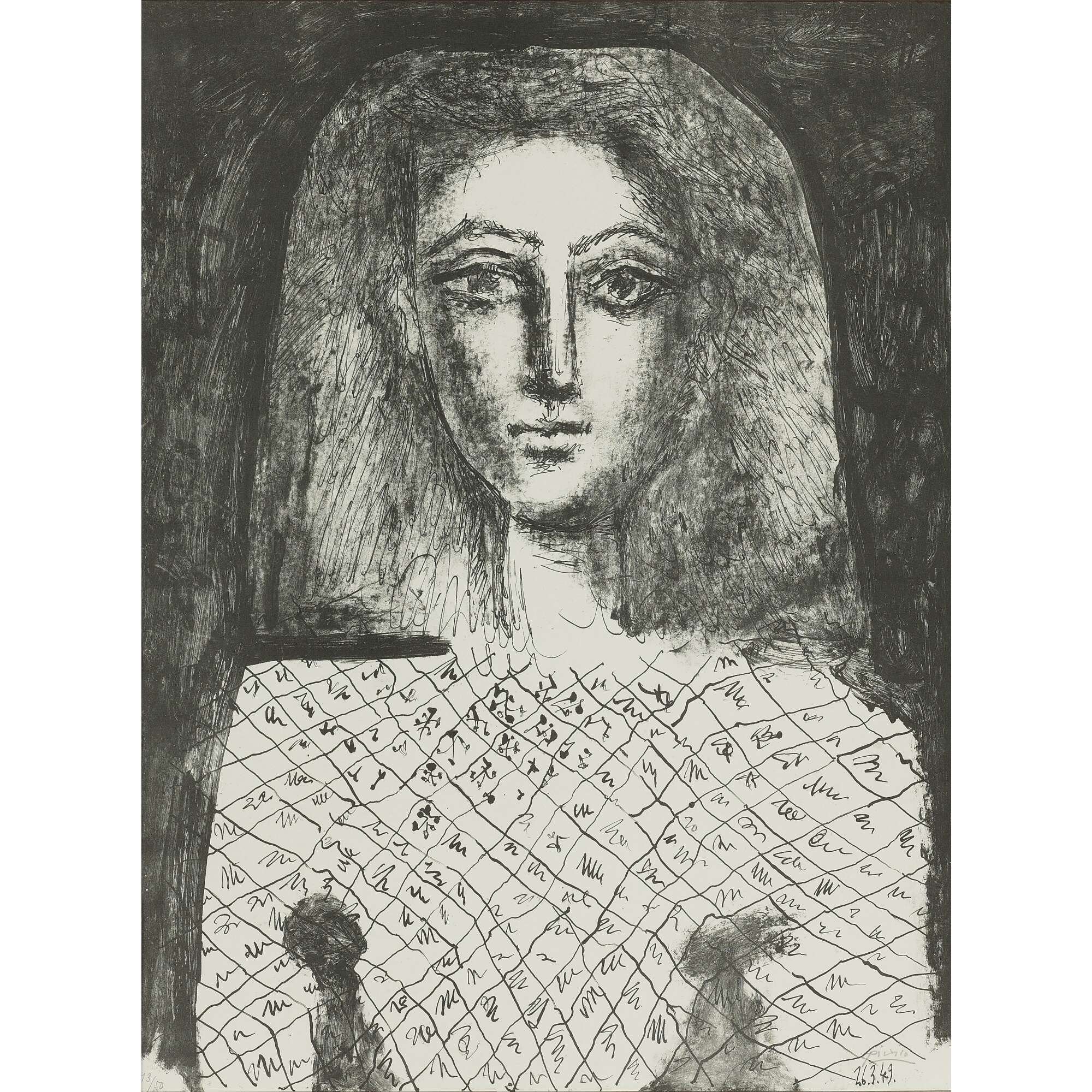 Pablo Picasso - Le Corsage à Carreaux