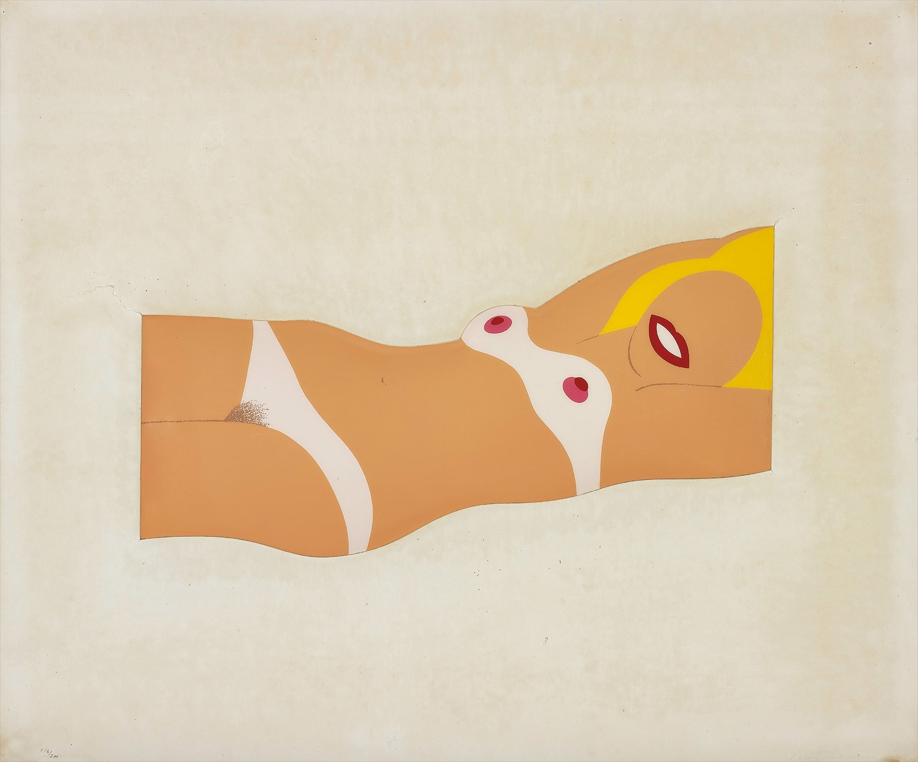 Tom Wesselmann - Cut-Out Nude, from 11 Pop Artists, Volume I