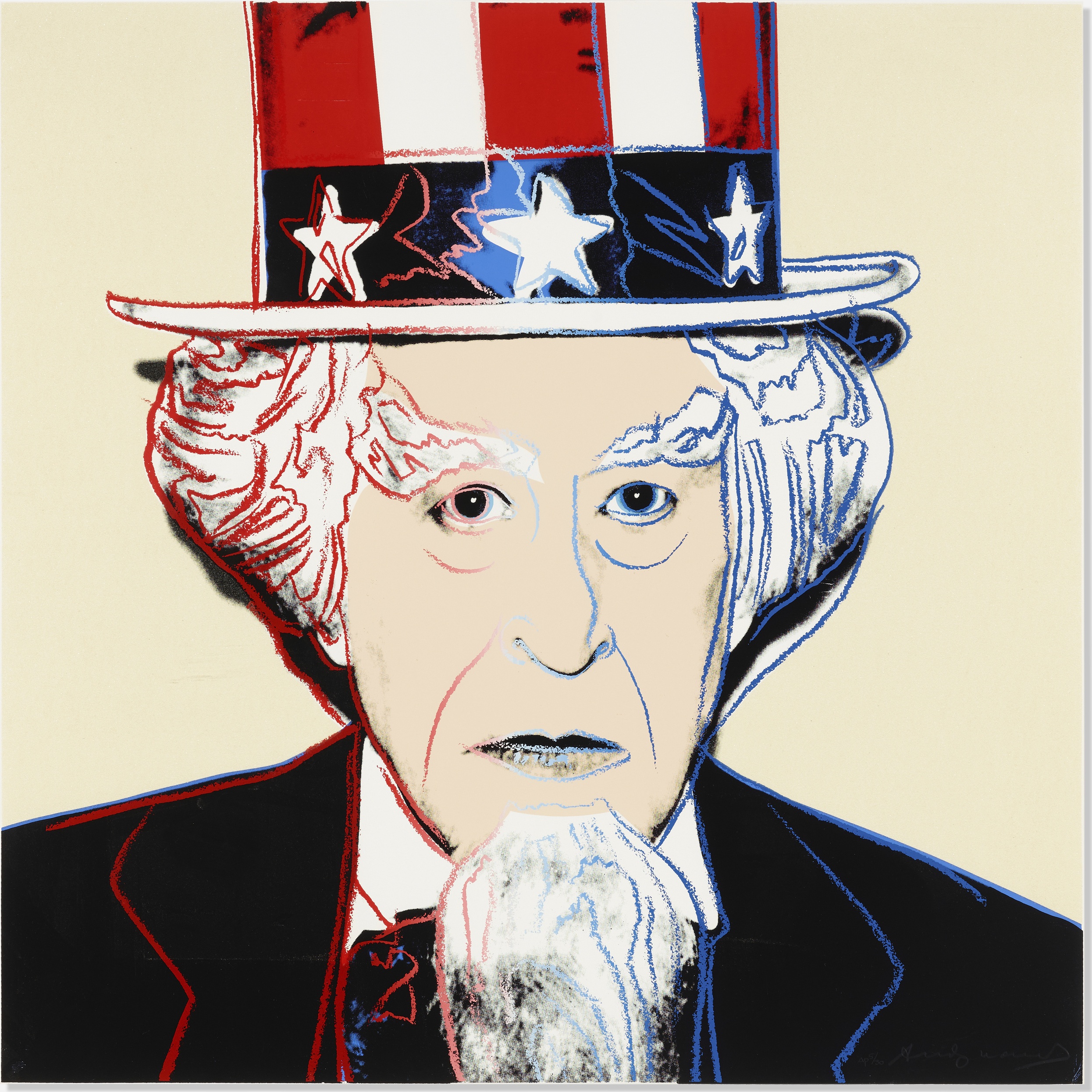 Andy Warhol - Rare Uncle Sam (from Myths)