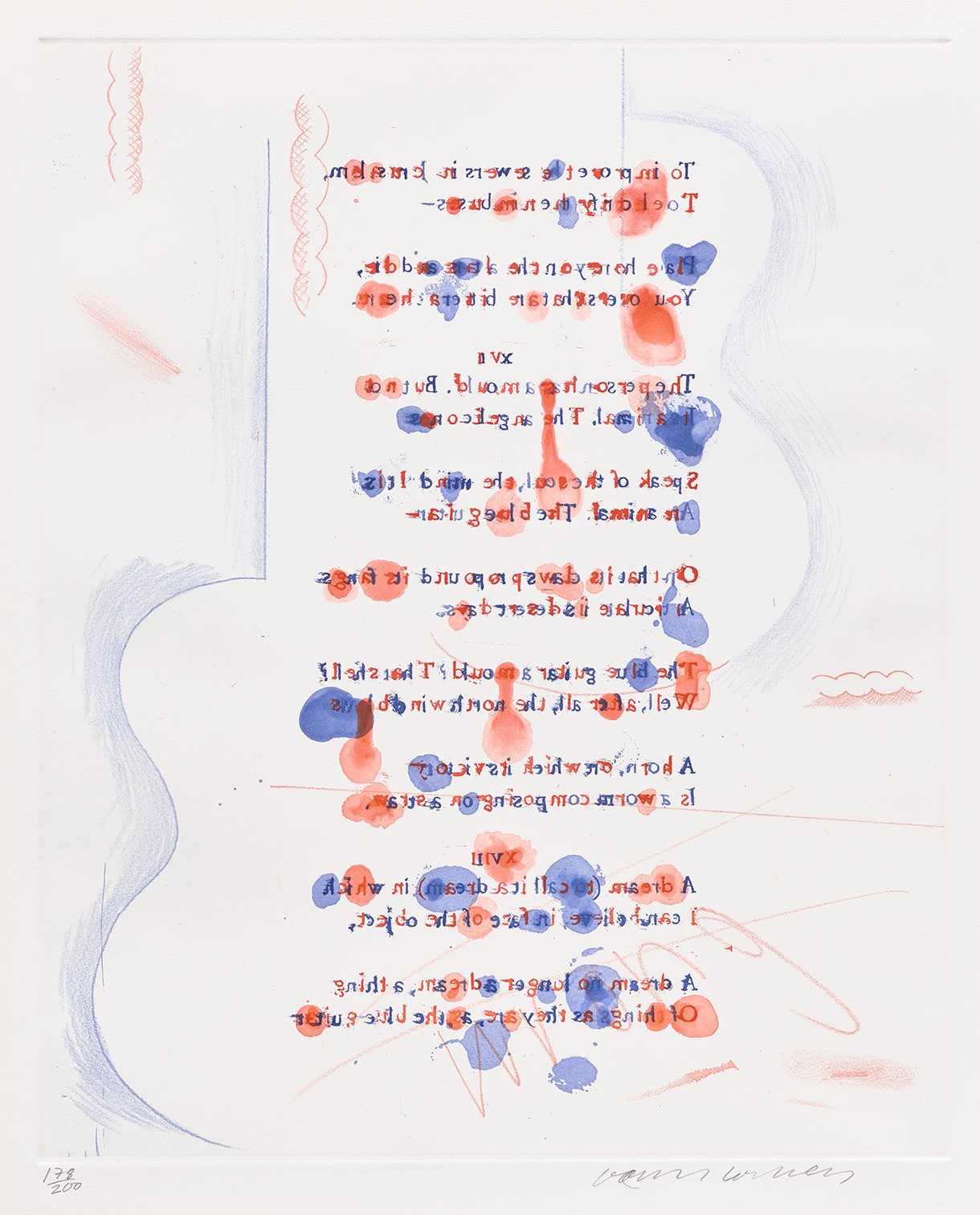 David Hockney - Made in April, plate 11 from The Blue Guitar (S.A.C. 209, M.C.A.T. 188)