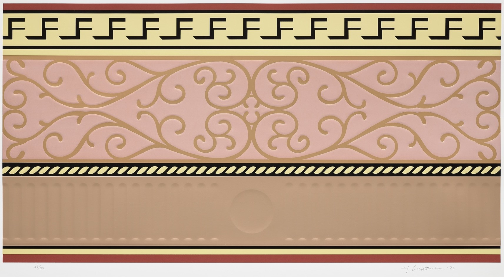 Roy Lichtenstein - Entablature II, from Entablature series (T. 335, C. 139)