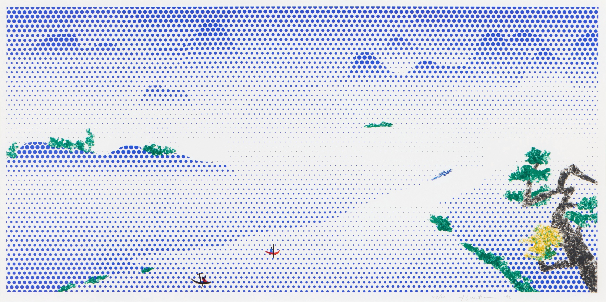 Roy Lichtenstein - Landscape with Boats (Corlett 302)