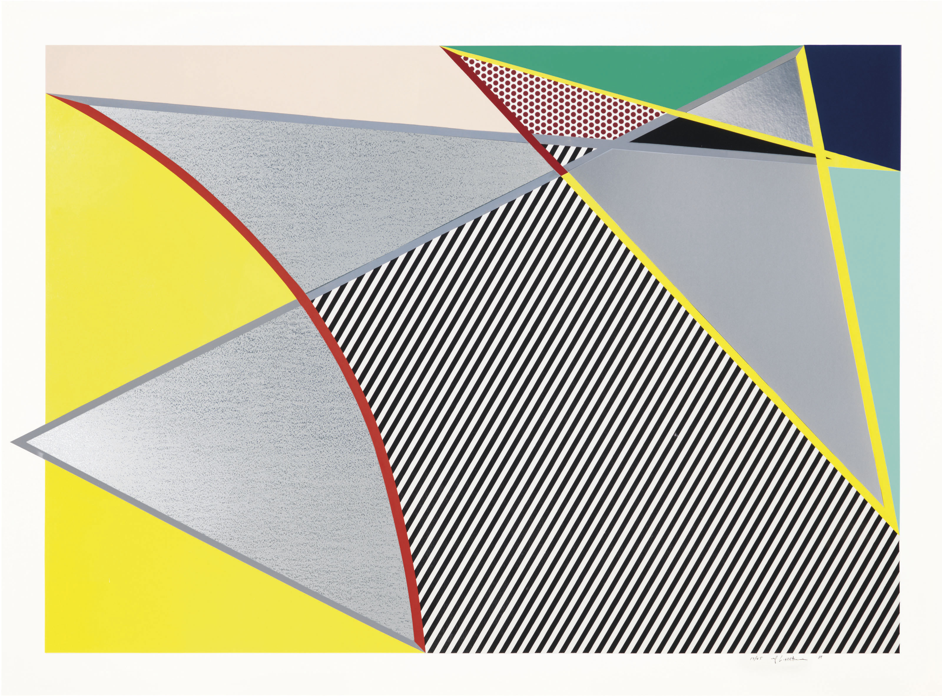 Roy Lichtenstein - Imperfect 67 x 91 , from Imperfect Series