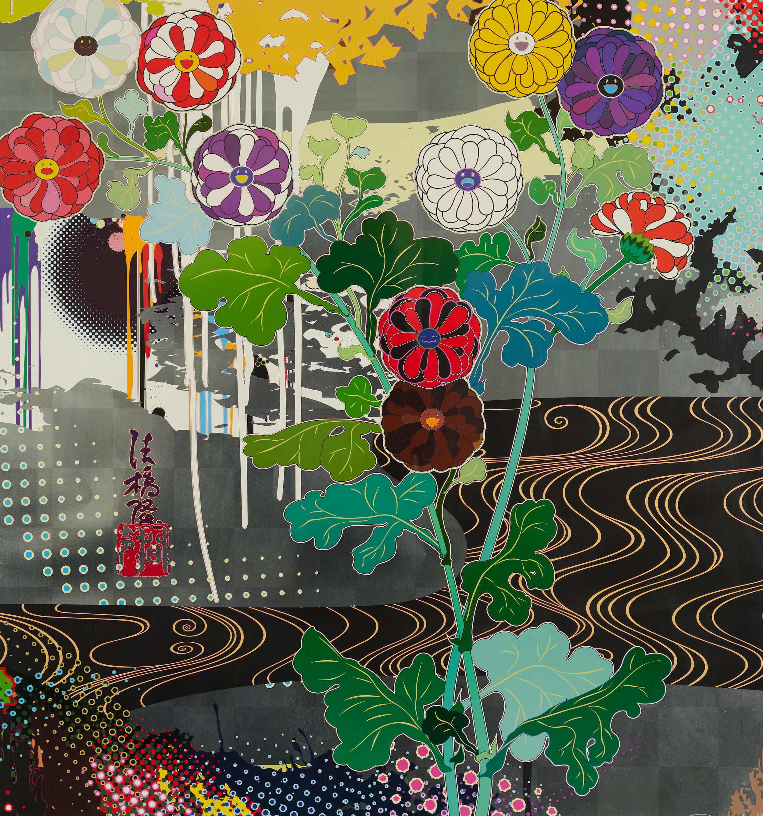 Takashi Murakami - Kansei platinum, 2008