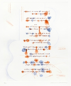 David Hockney - Made in April, Pl.11 from 'The Blue Guitar'