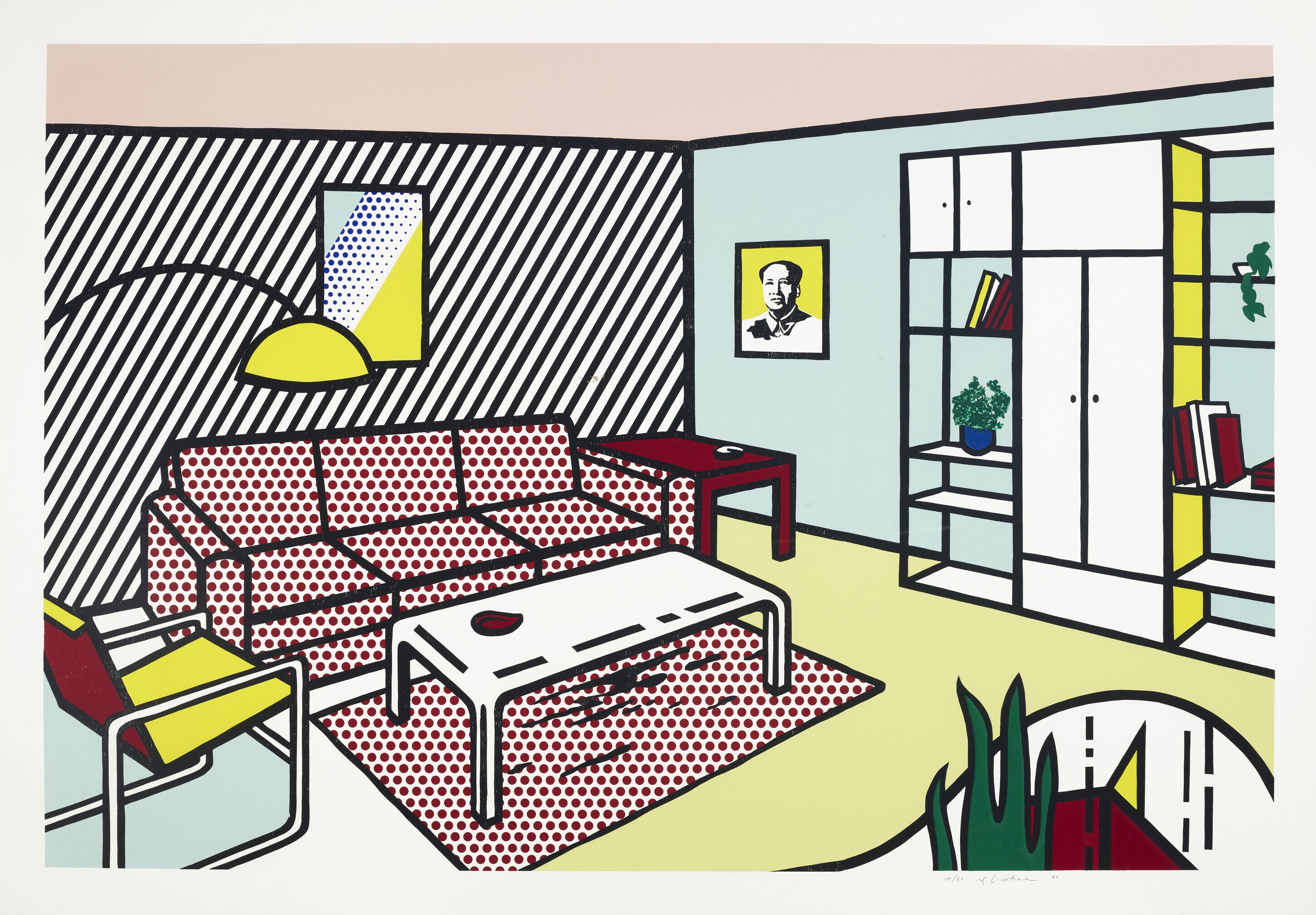 Roy Lichtenstein - Modern Room, from the Interior Series
