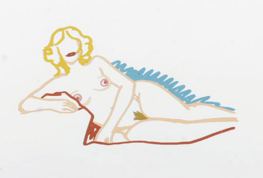 Tom Wesselmann - Rosemary Lying on One Elbow (Steel Drawing)