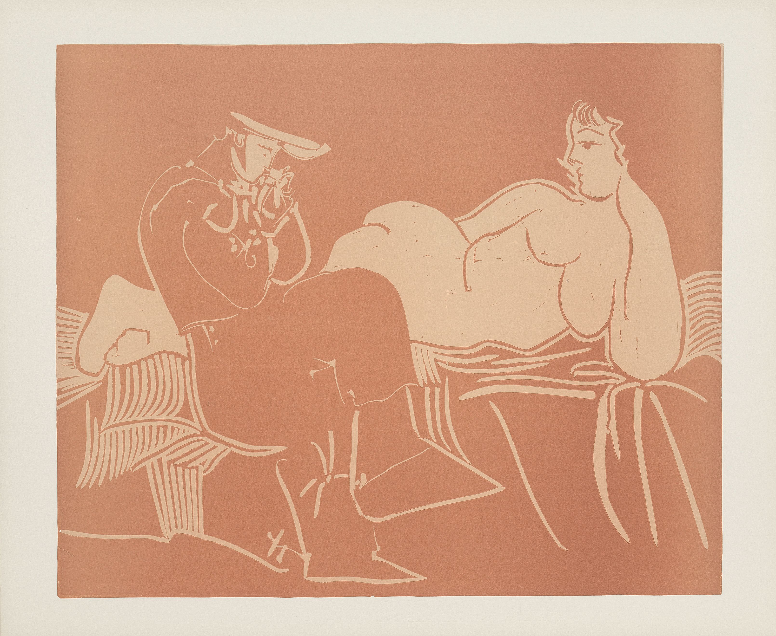 Pablo Picasso - L'Aubade, avec Femme Accoudée