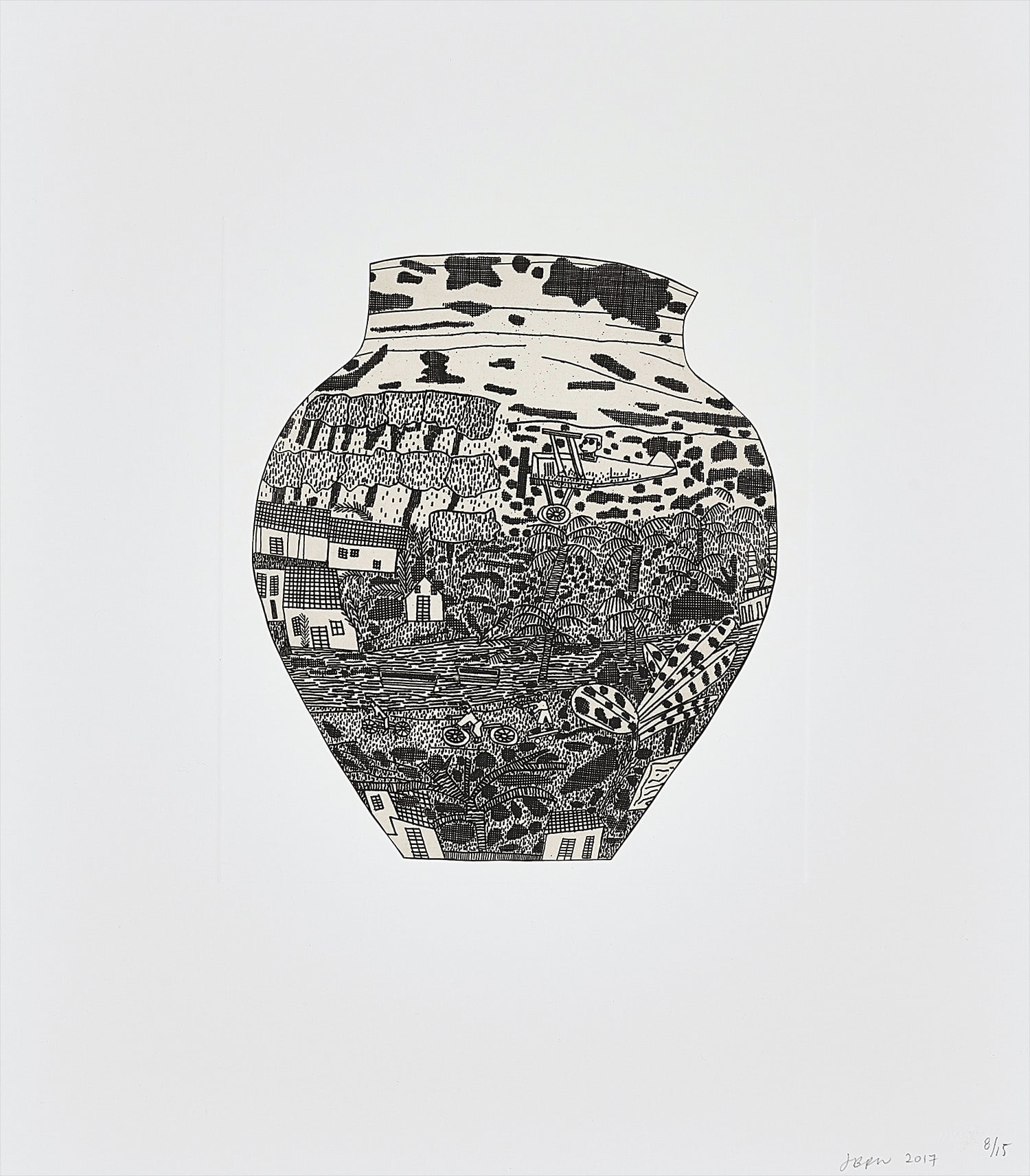 Jonas Wood - Untitled (from 8 Pots)