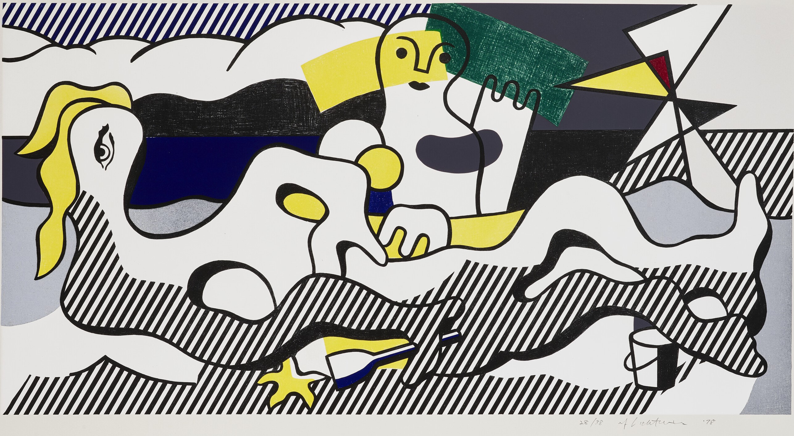 Roy Lichtenstein - At the Beach, from Surrealist Series