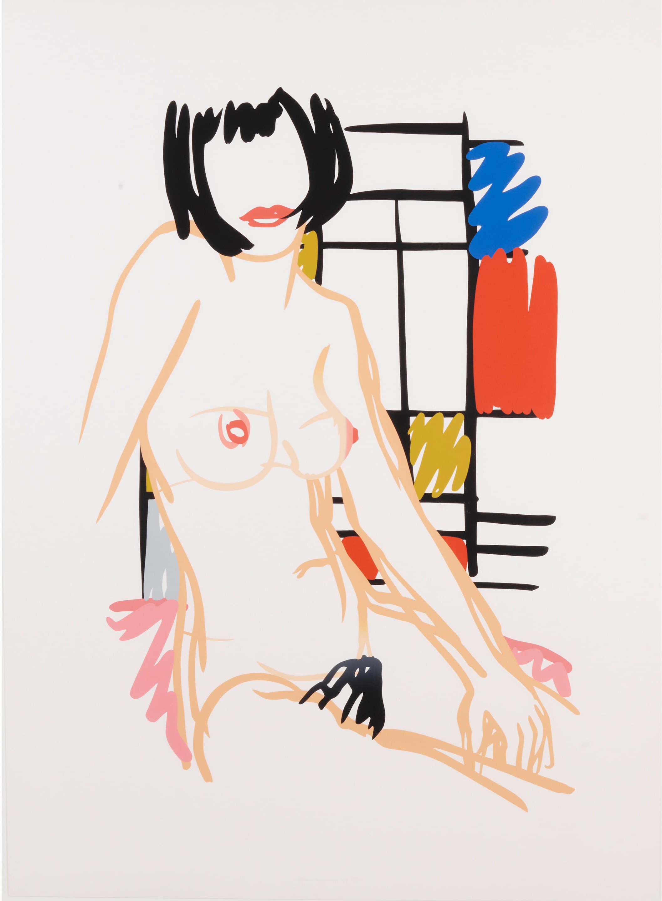 Tom Wesselmann - Monica Sitting with Mondrian