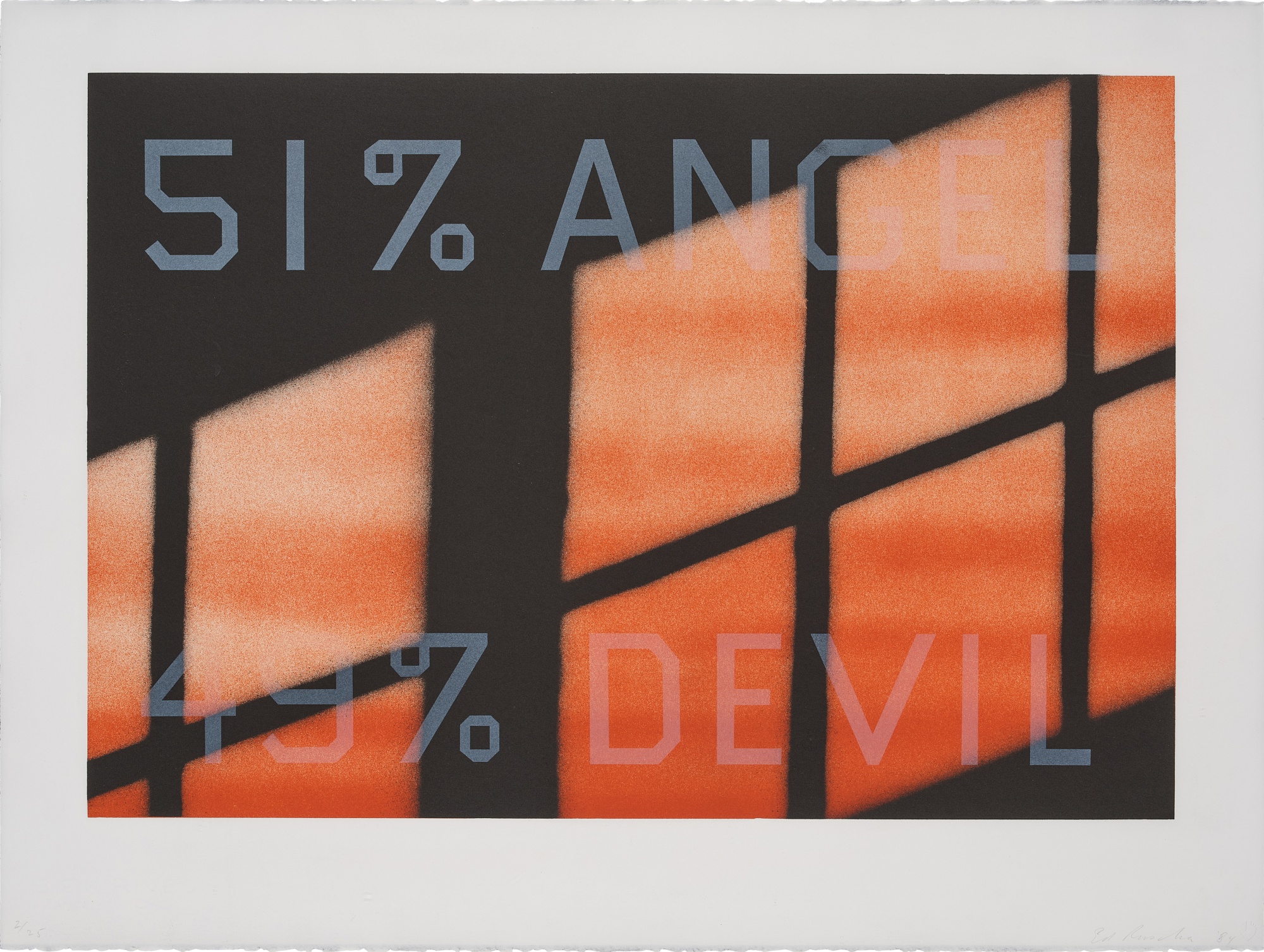 Ed Ruscha - 51% Angel / 49% Devil