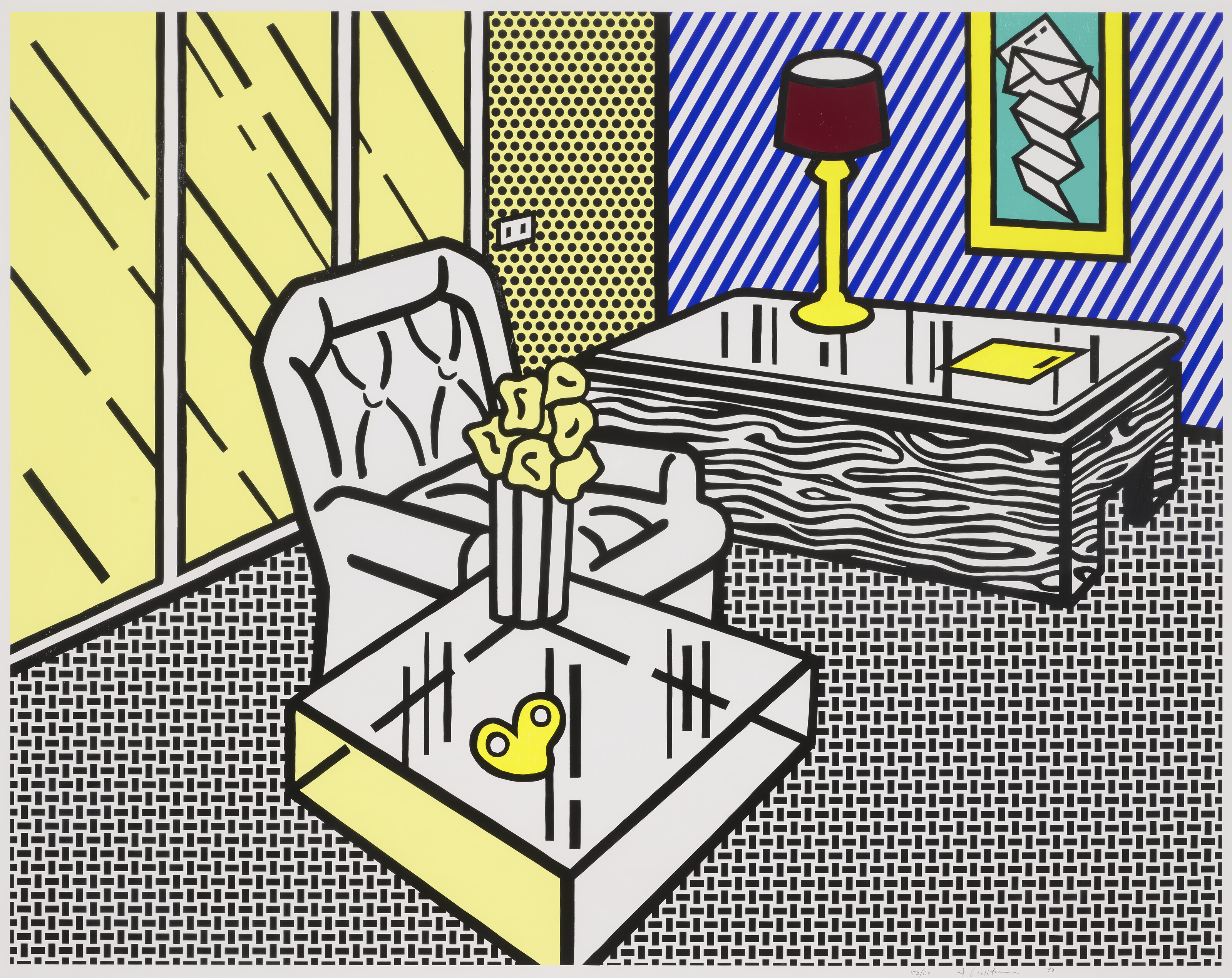 Roy Lichtenstein - The Den, from Interior Series