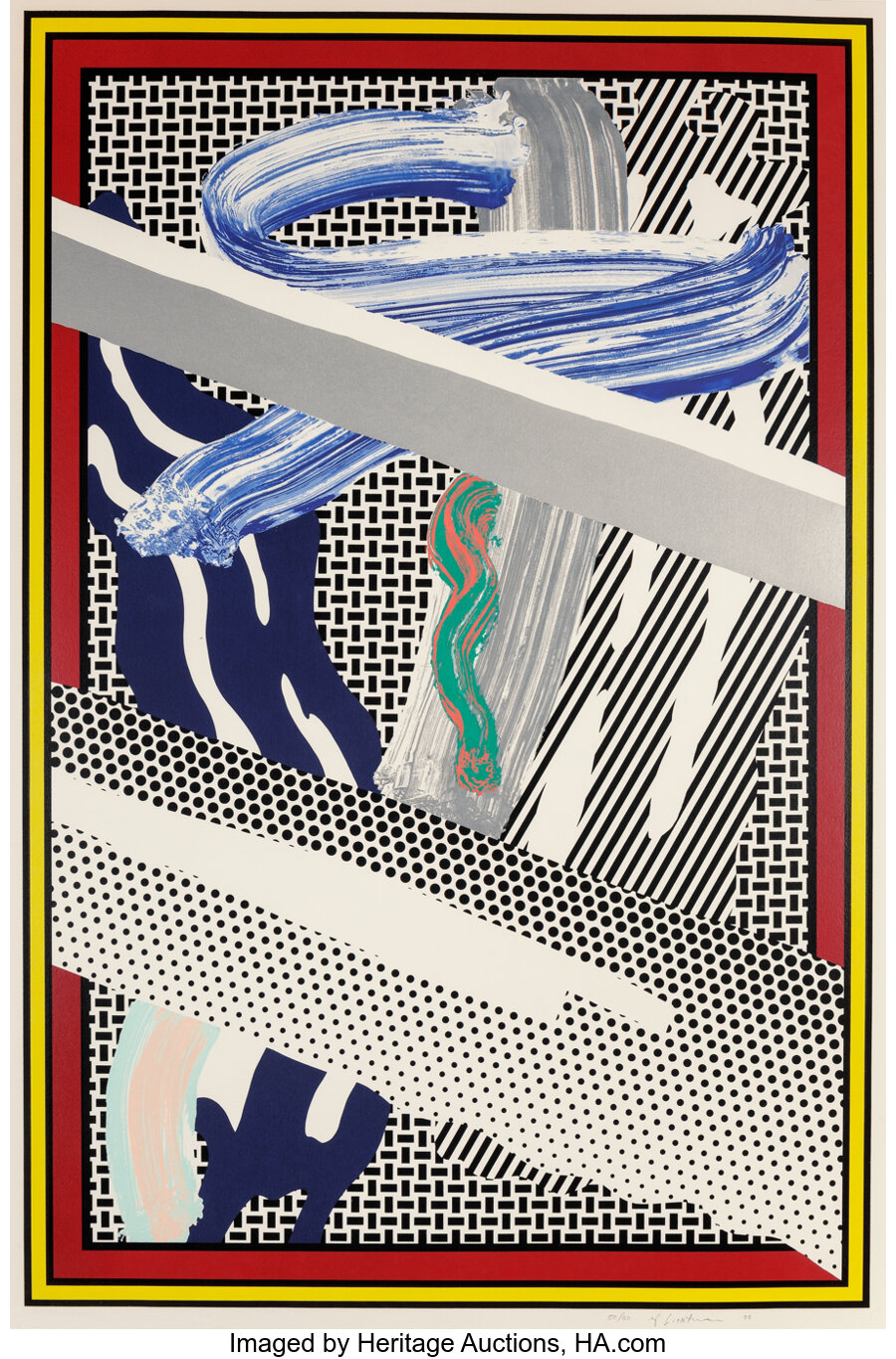 Roy Lichtenstein - Reflections on Expressionist Paintings, from The Carnegie Hall 100th Anniversary Portfolio