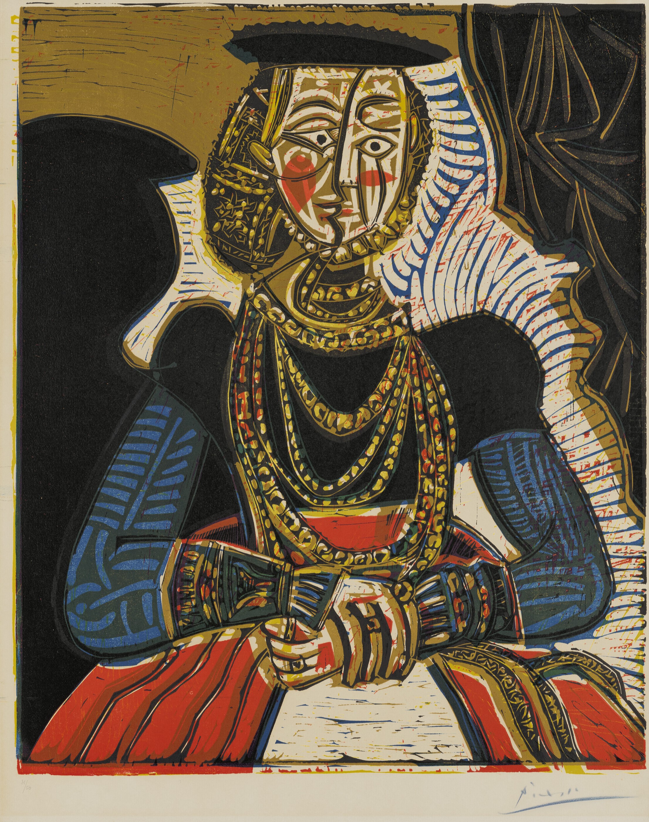 Pablo Picasso - Buste de femme d'après Cranach le Jeune