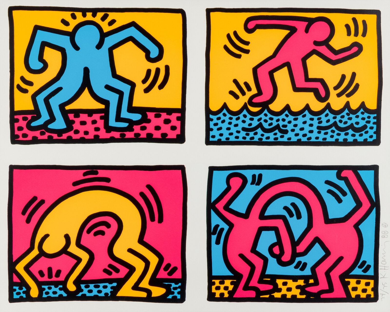 Keith Haring - Pop Shop Quad II, 1988