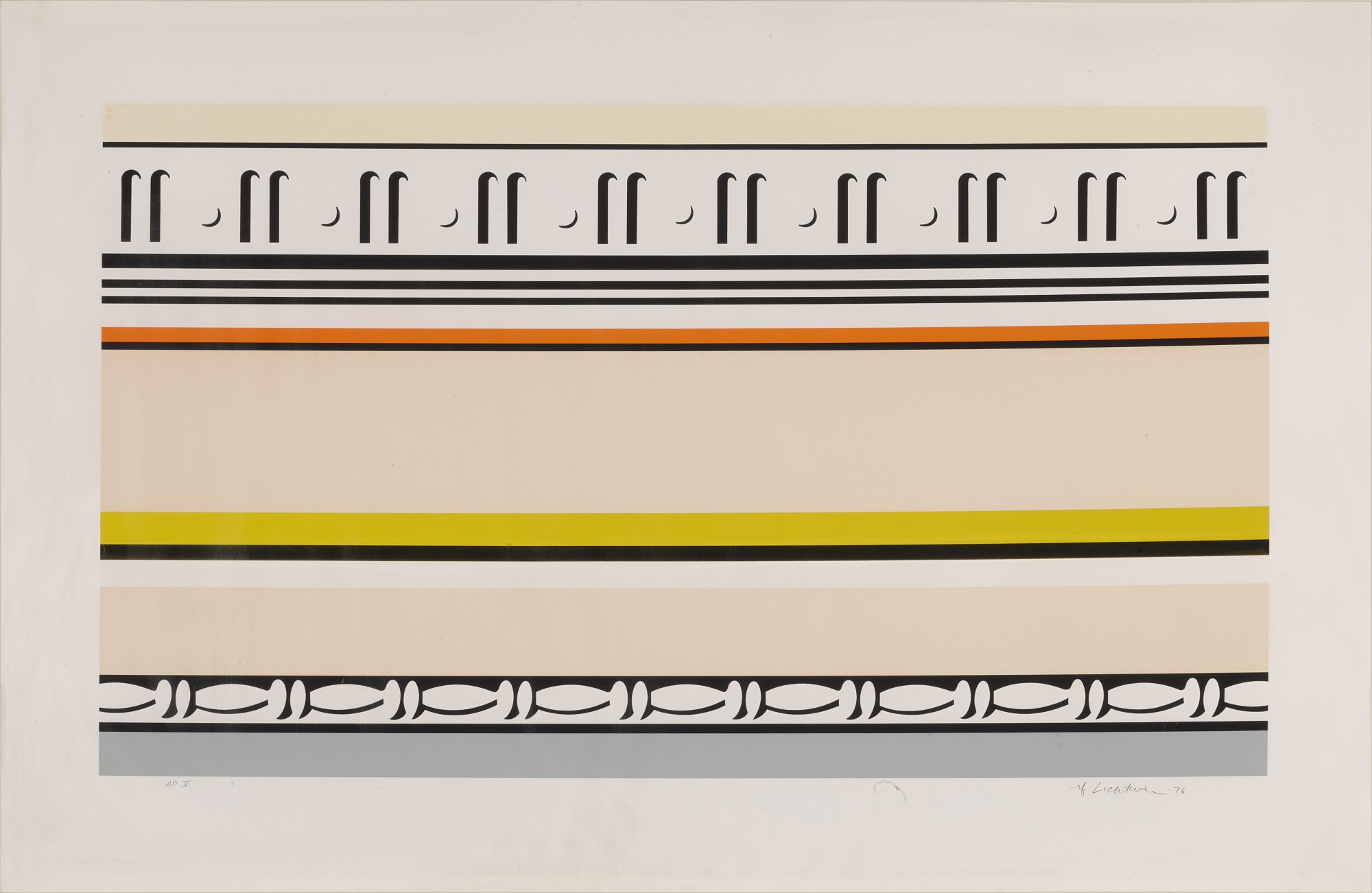 Roy Lichtenstein - Entablature VIII (Corlett 145)