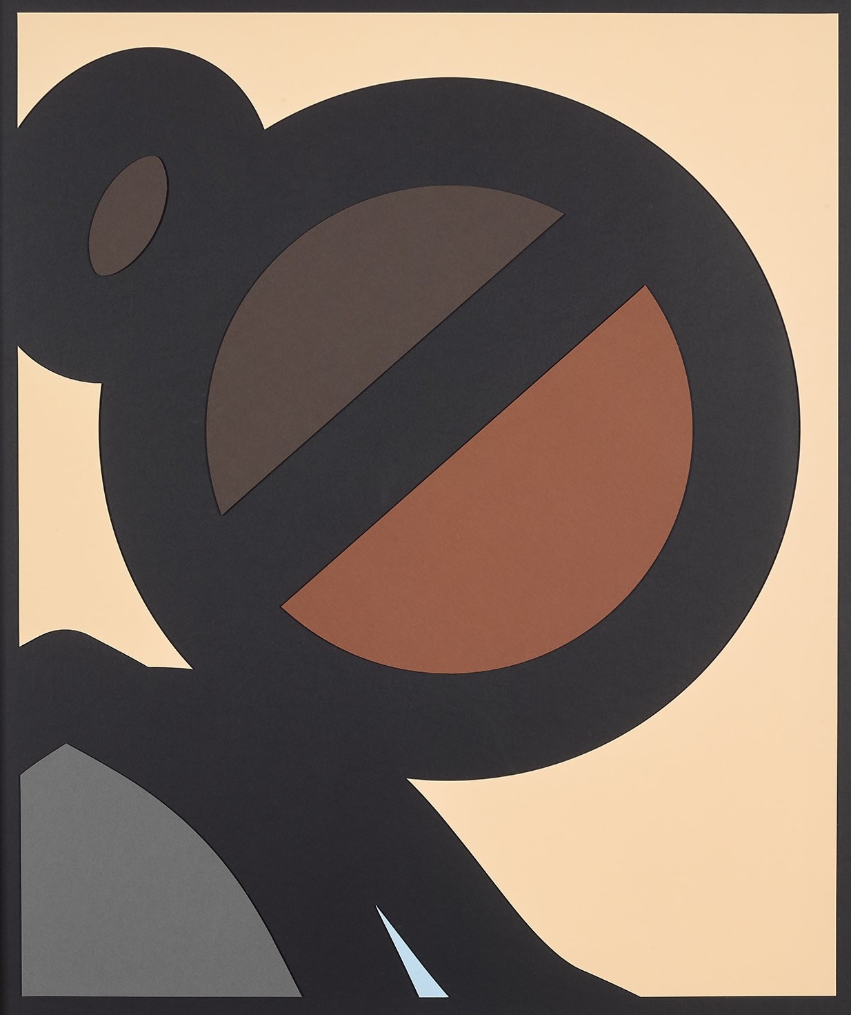 Julian Opie - Paper Head 4, from Paper Heads