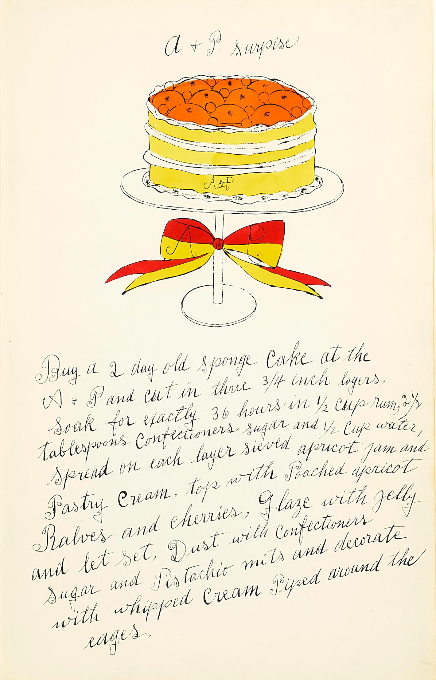 Andy Warhol - A + P Surprise, from Wild Raspberries (Feldman & Schellmann IV.127A)