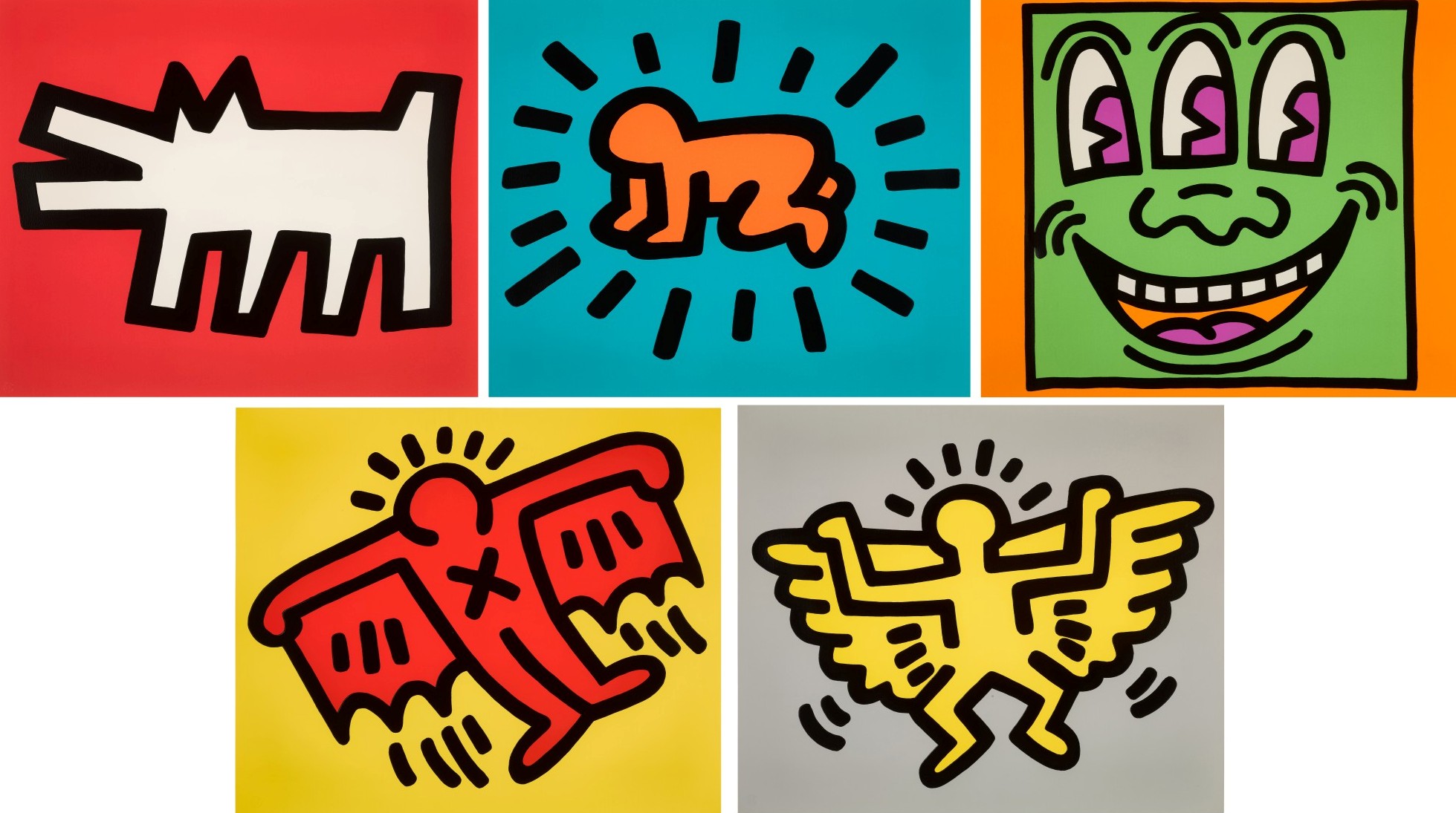 Keith Haring - Icons (Littmann pp. 170-71)