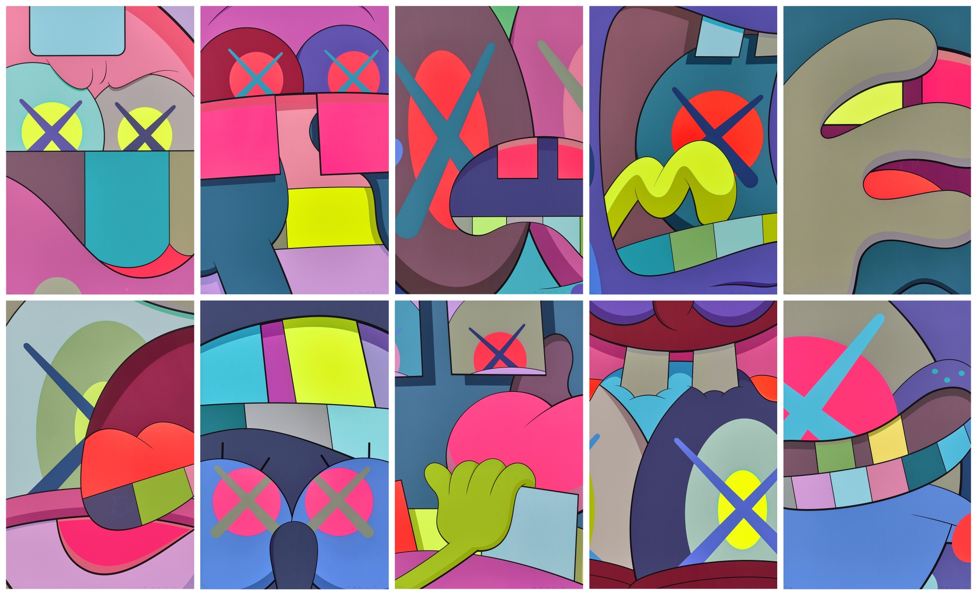 KAWS - Ups and Downs (Set of Ten)