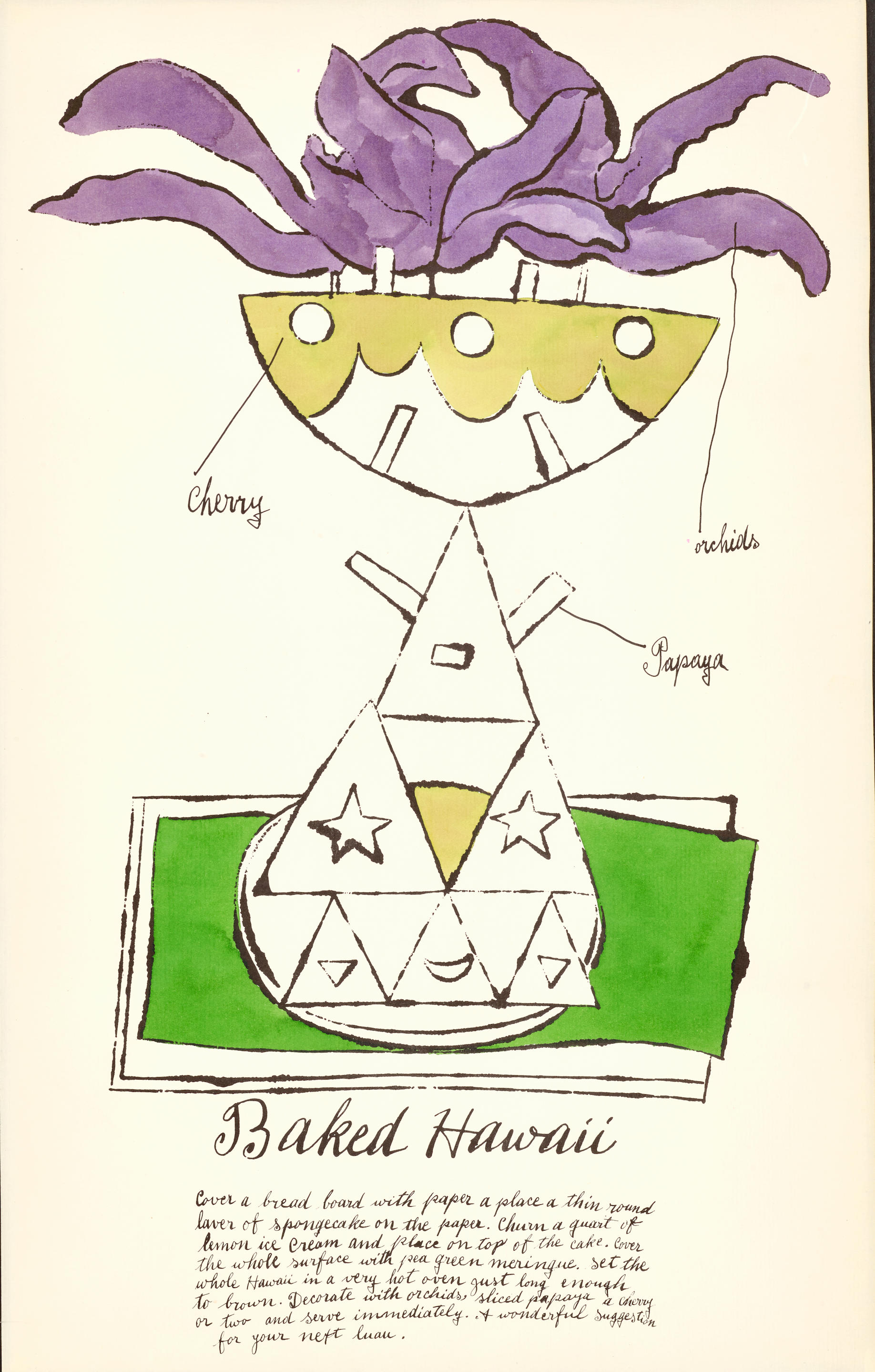 Andy Warhol - Baked Hawaii, from Wild Raspberries (Feldman & Schellmann IV.137A)
