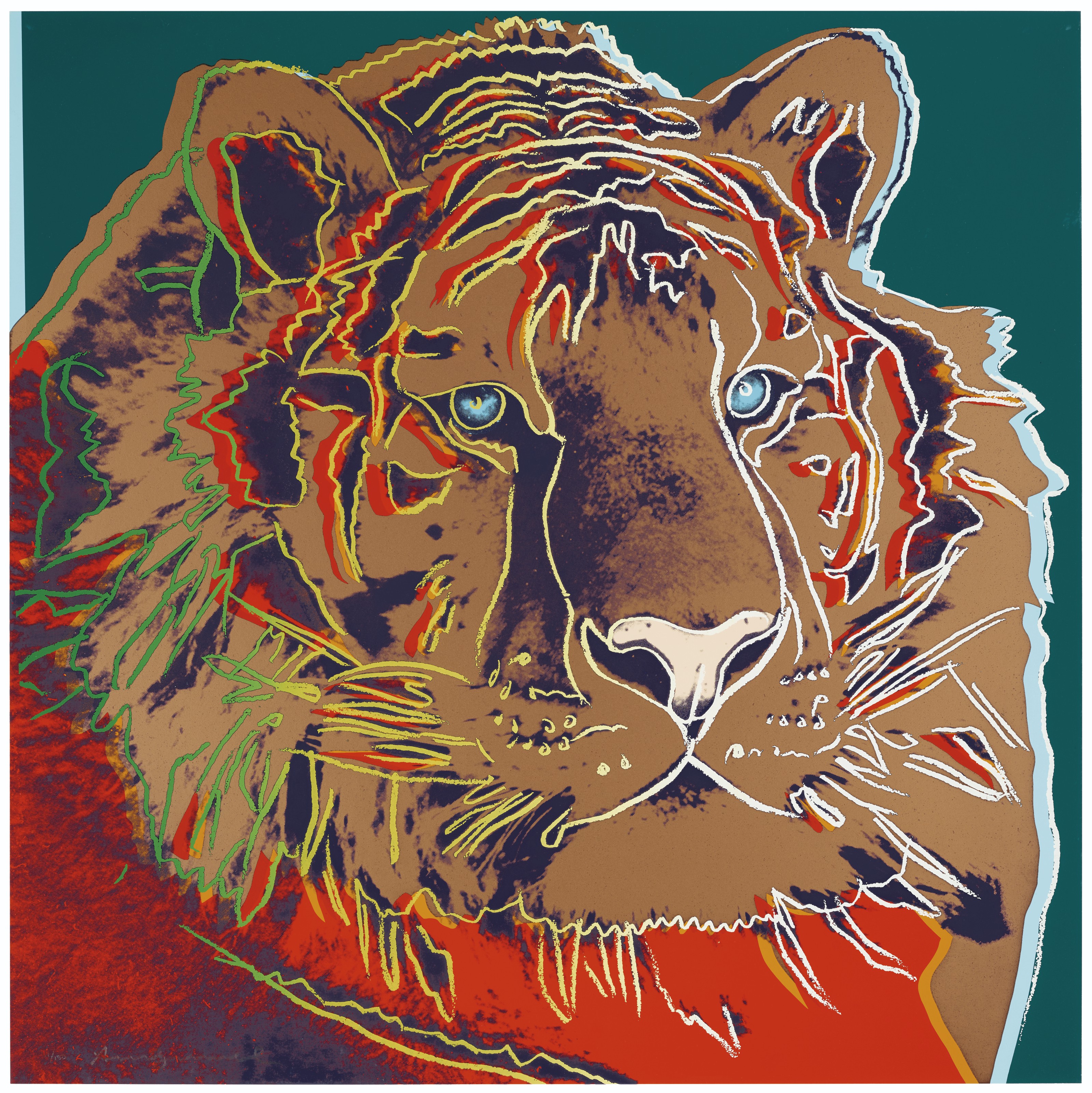 Andy Warhol - Siberian Tiger, from Endangered Species
