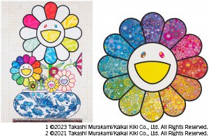 Takashi Murakami - 1. Murakami Flowers in a Qinghua Vase／2. Flower Sparkles!