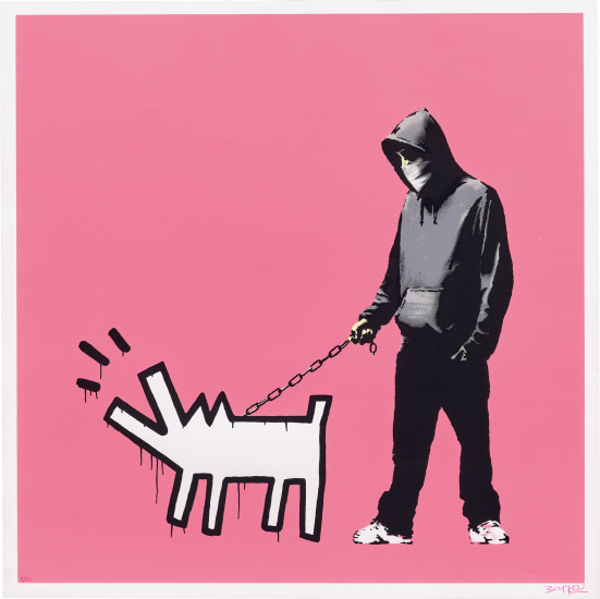 Banksy - Choose Your Weapon - Bright Pink