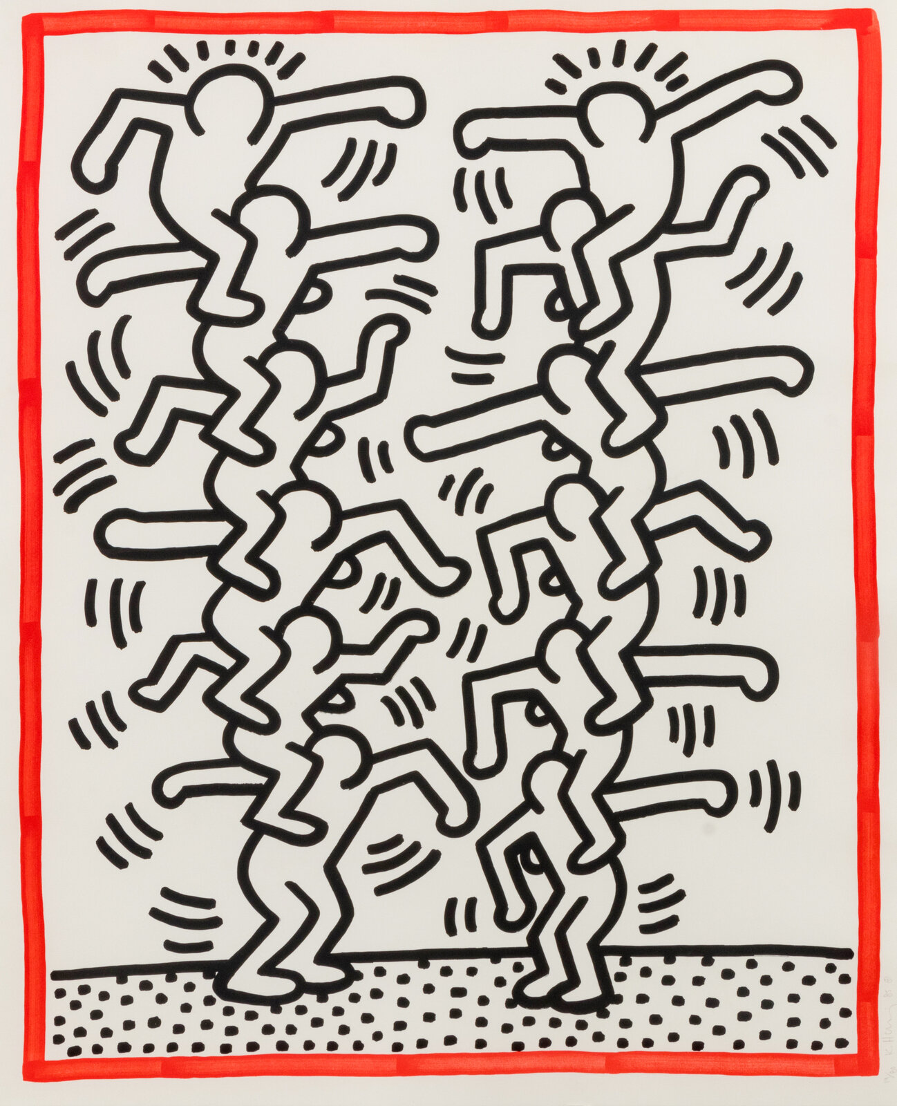 Keith Haring - Untitled (from Three Lithographs), 1985