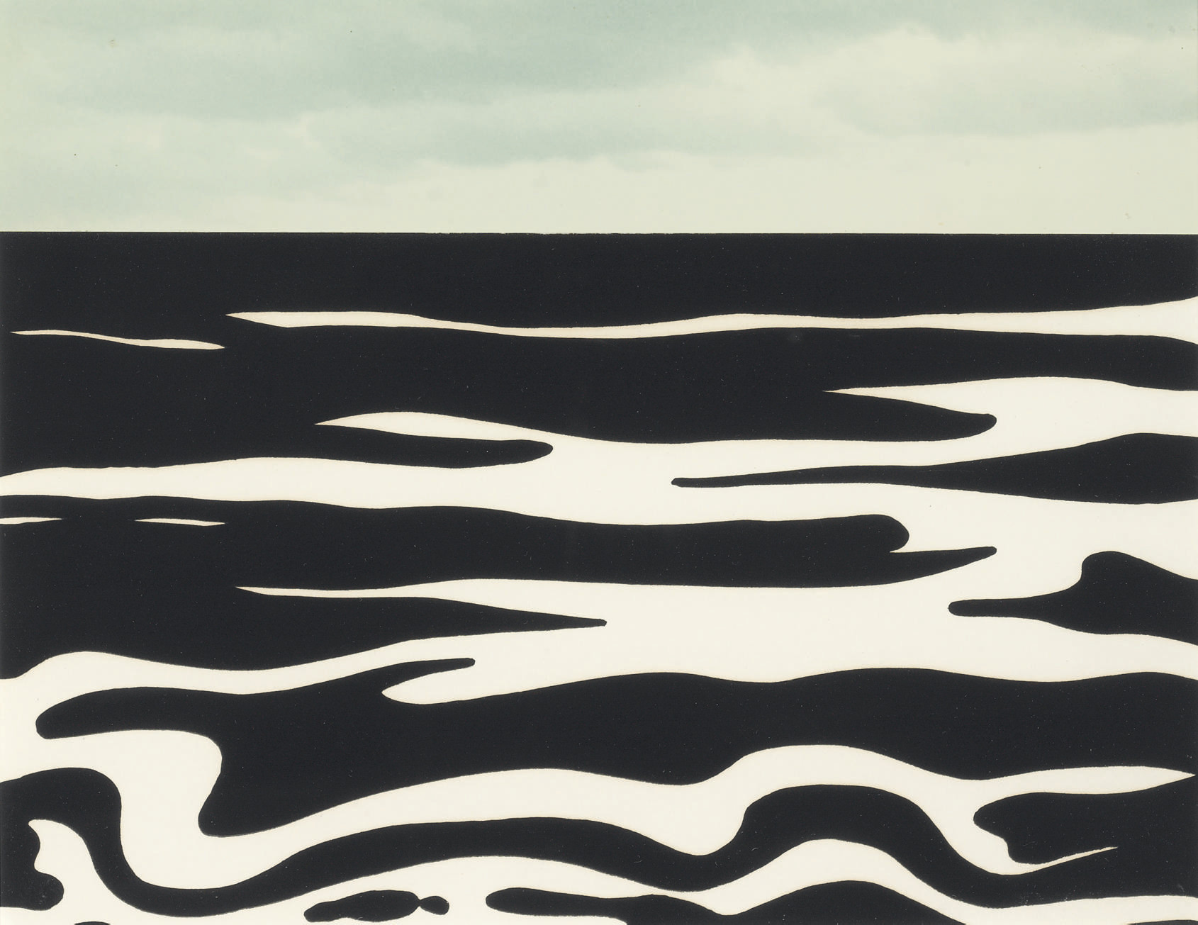 Roy Lichtenstein - Landscape 9, from Ten Landscapes