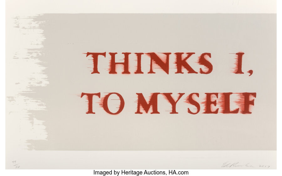 Ed Ruscha - Thinks I, to Myself
