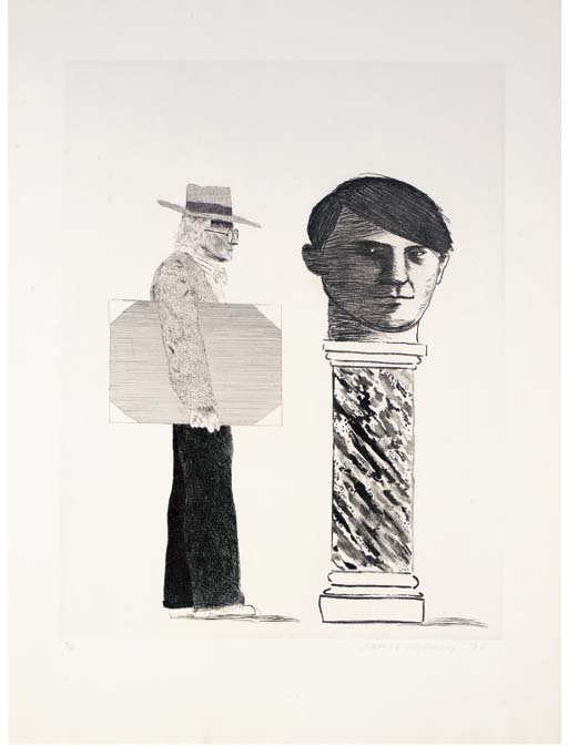 David Hockney - The Student: Homage to Picasso