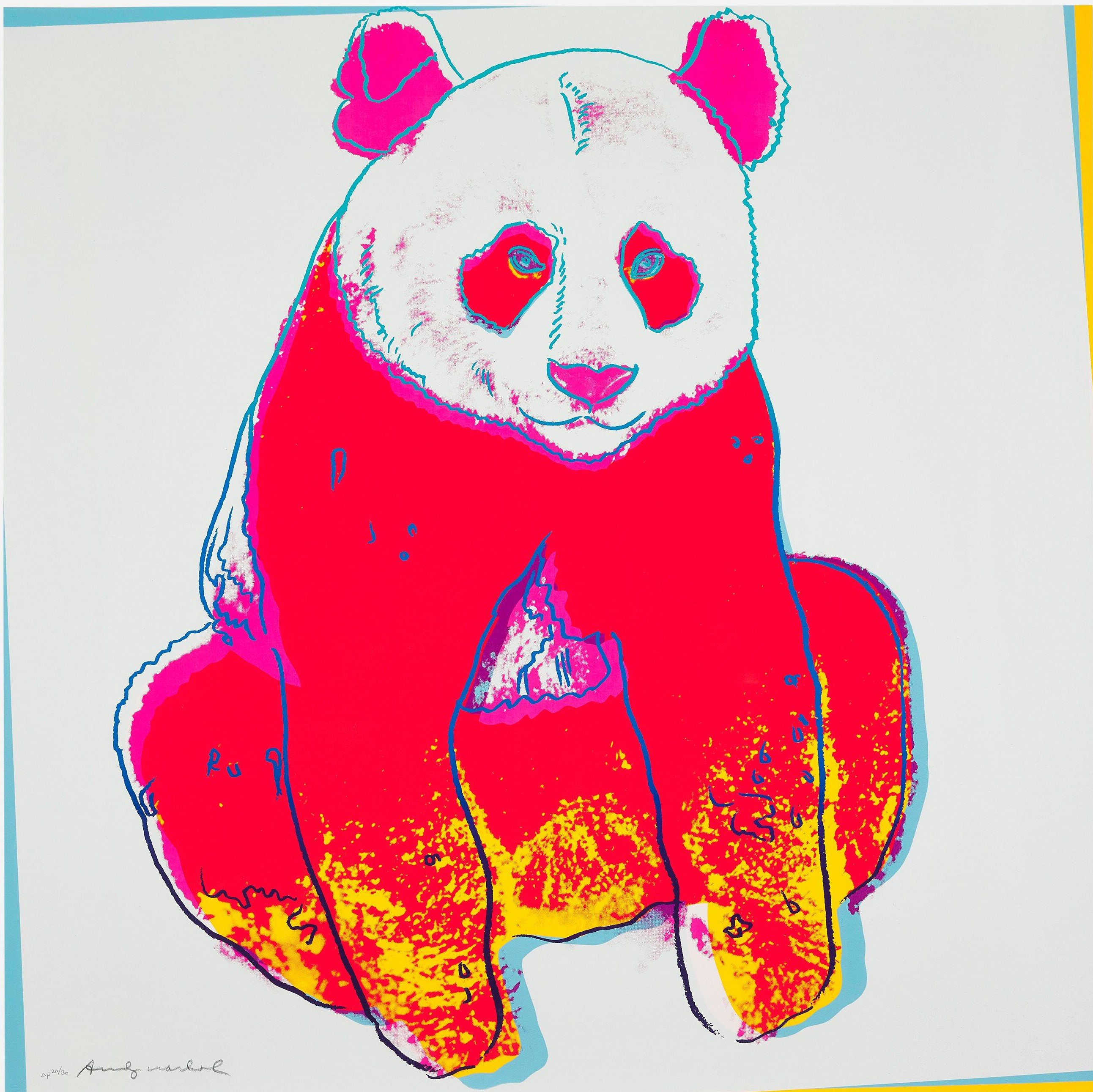 Andy Warhol - Giant Panda (from the Endangered Species series)