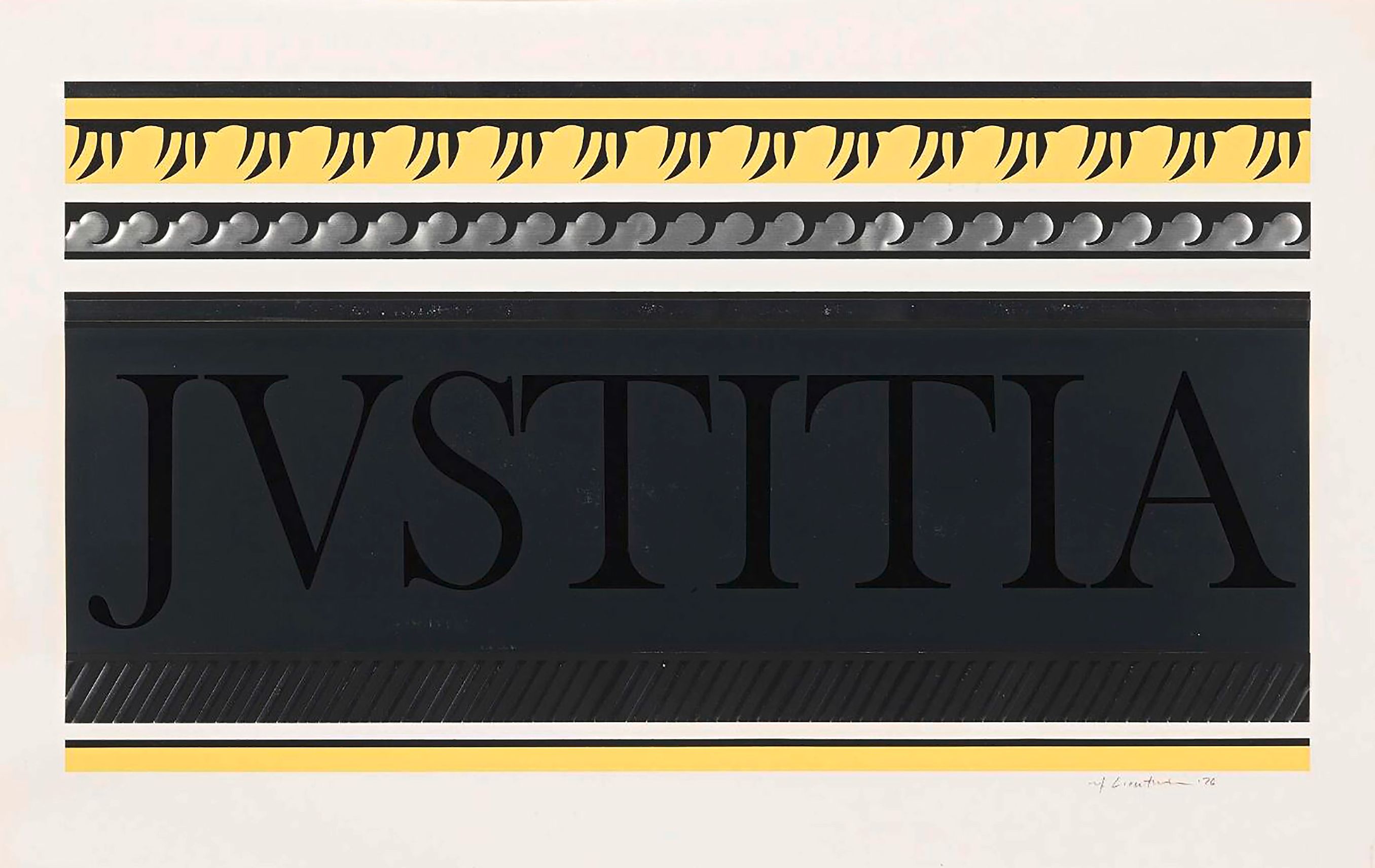Roy Lichtenstein - Entablature X, from Entablature Series