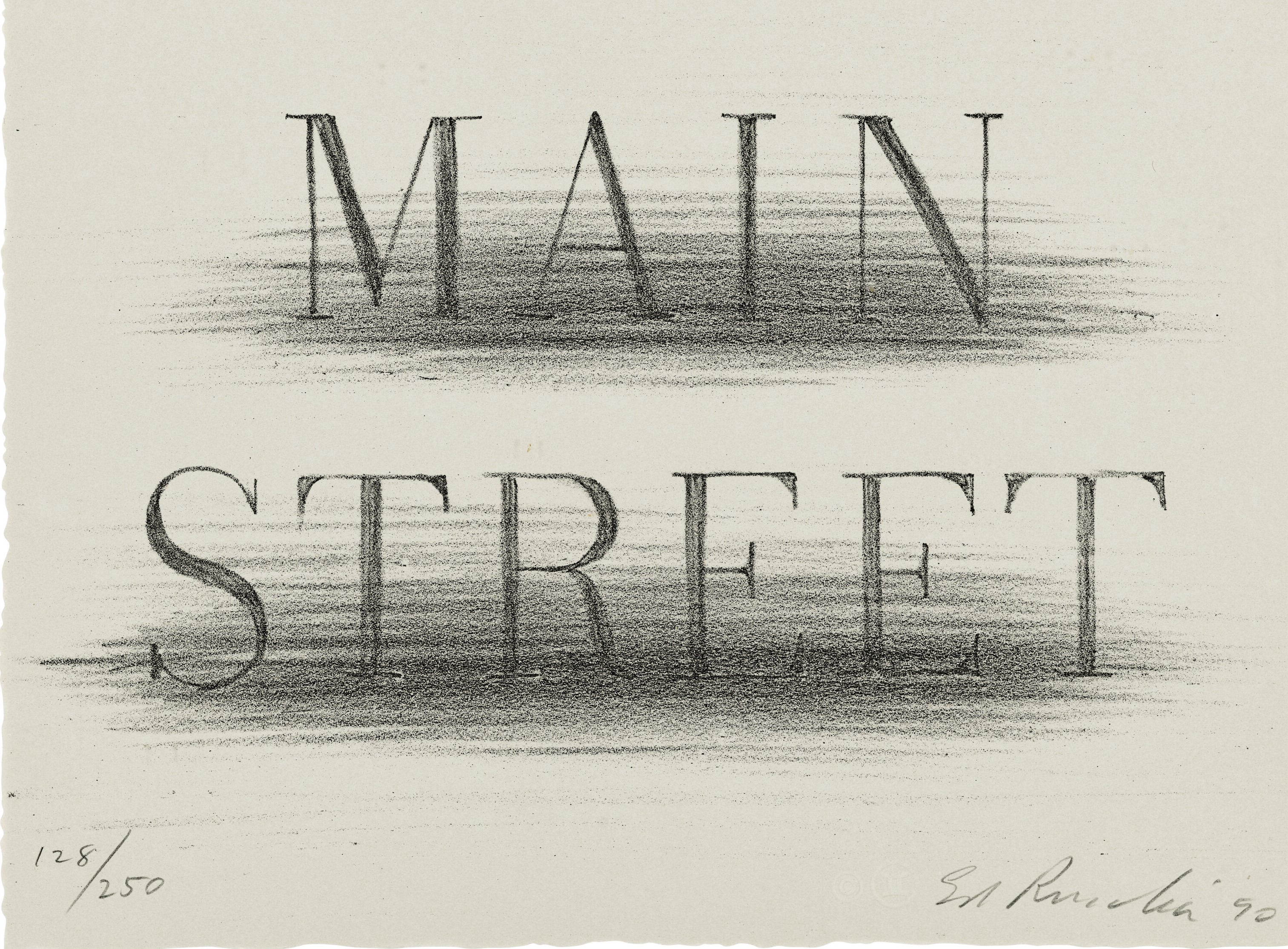 Ed Ruscha - Main Street, from Harvey Gantt Portfolio