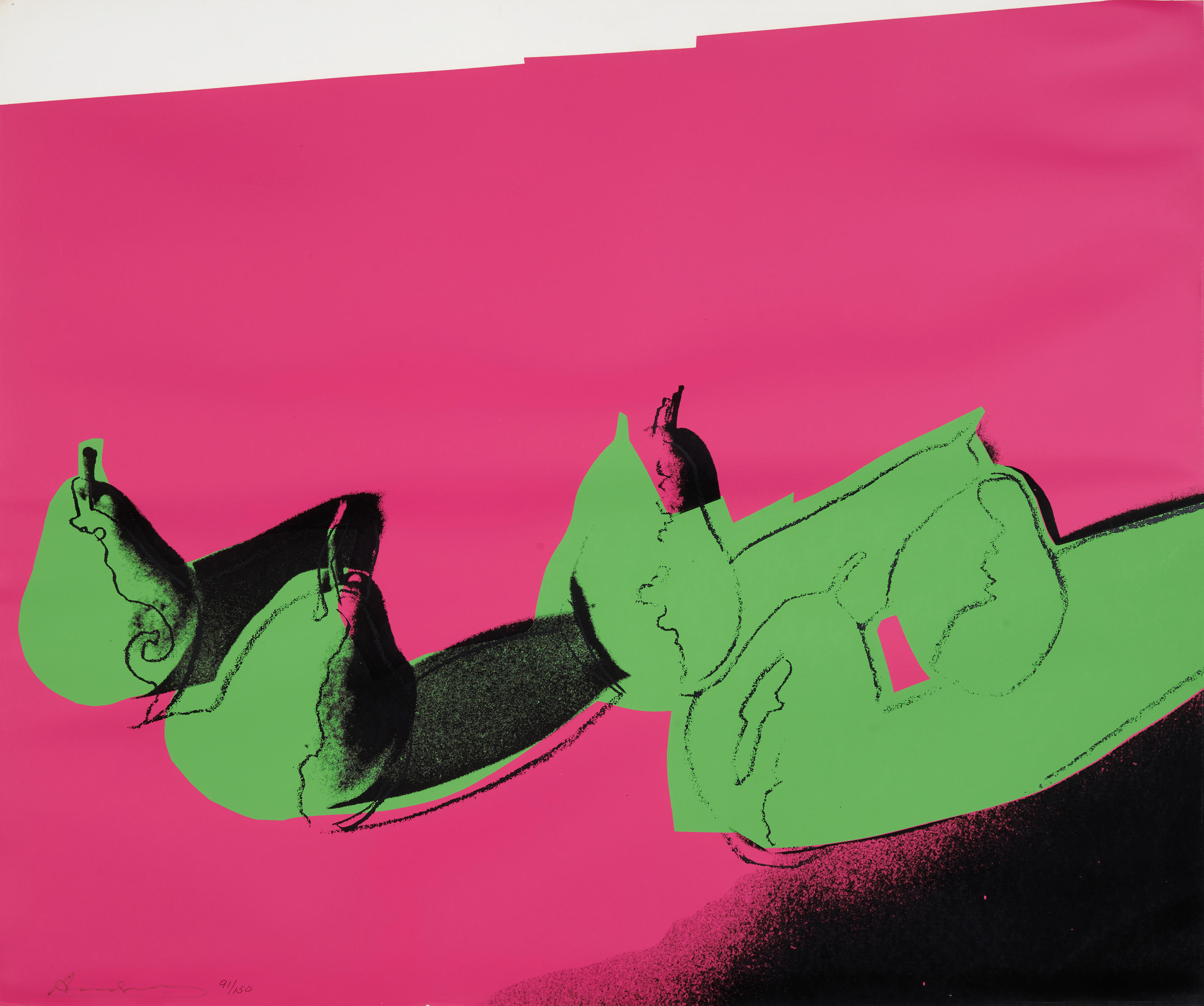 Andy Warhol - Pears from Space Fruits: Still Lifes (Feldman & Schellmann II.203)