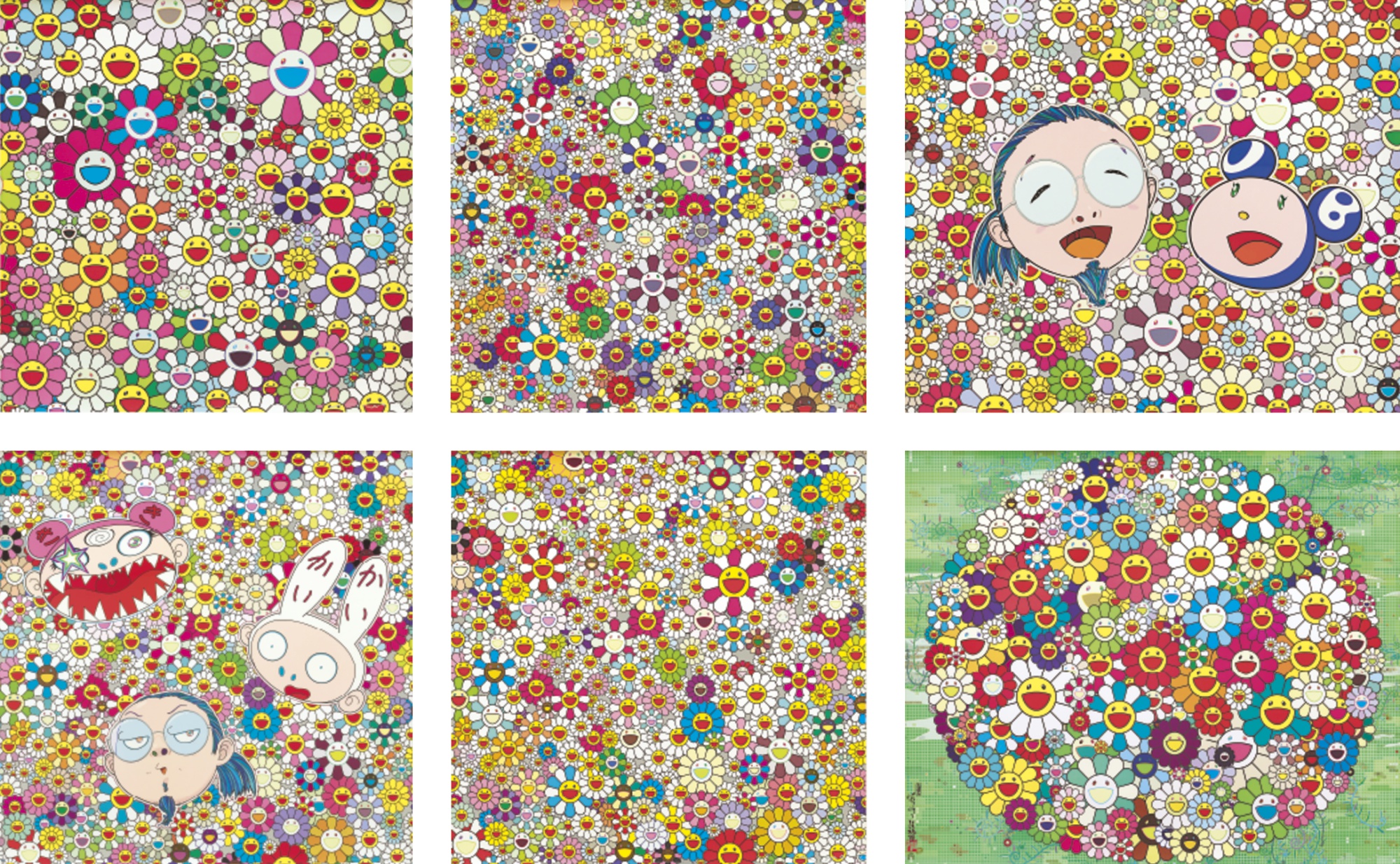 Takashi Murakami - Me and Mr DOB and other (six works)