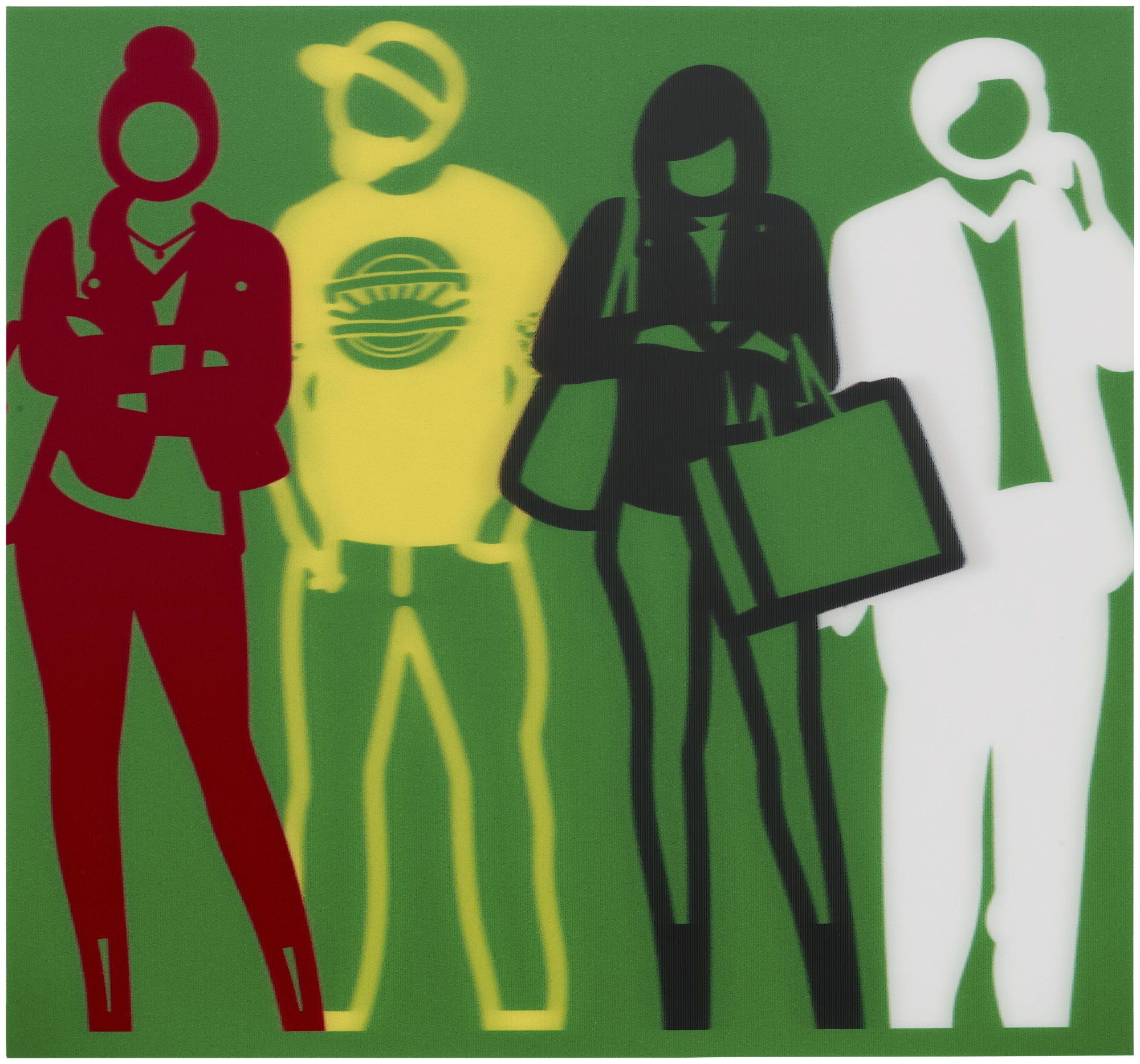 Julian Opie - Red Yellow Black White